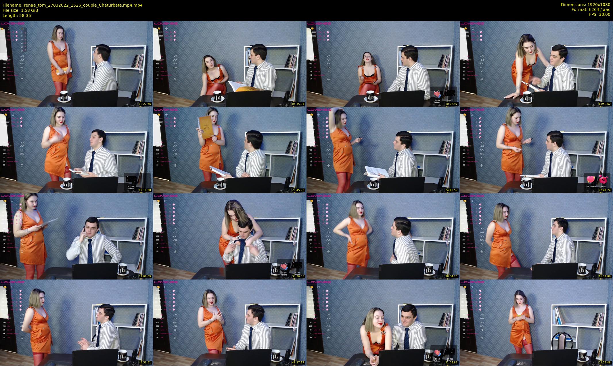 renae_tom — 59 minute Chaturbate couple cam show recording, 1080p, Mar 27, 2022