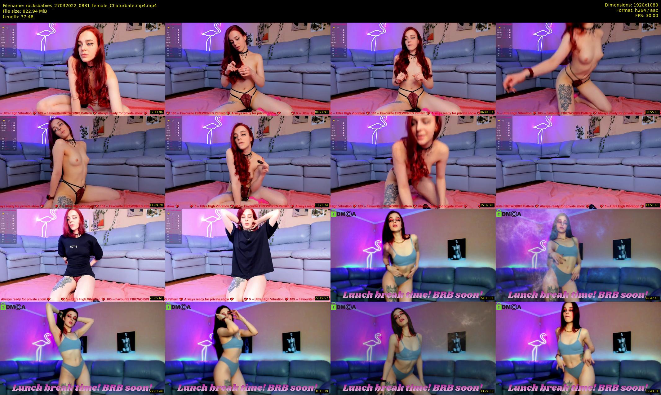 rocksbabies — 38 minute Chaturbate female cam show recording, 1080p, Mar 27, 2022