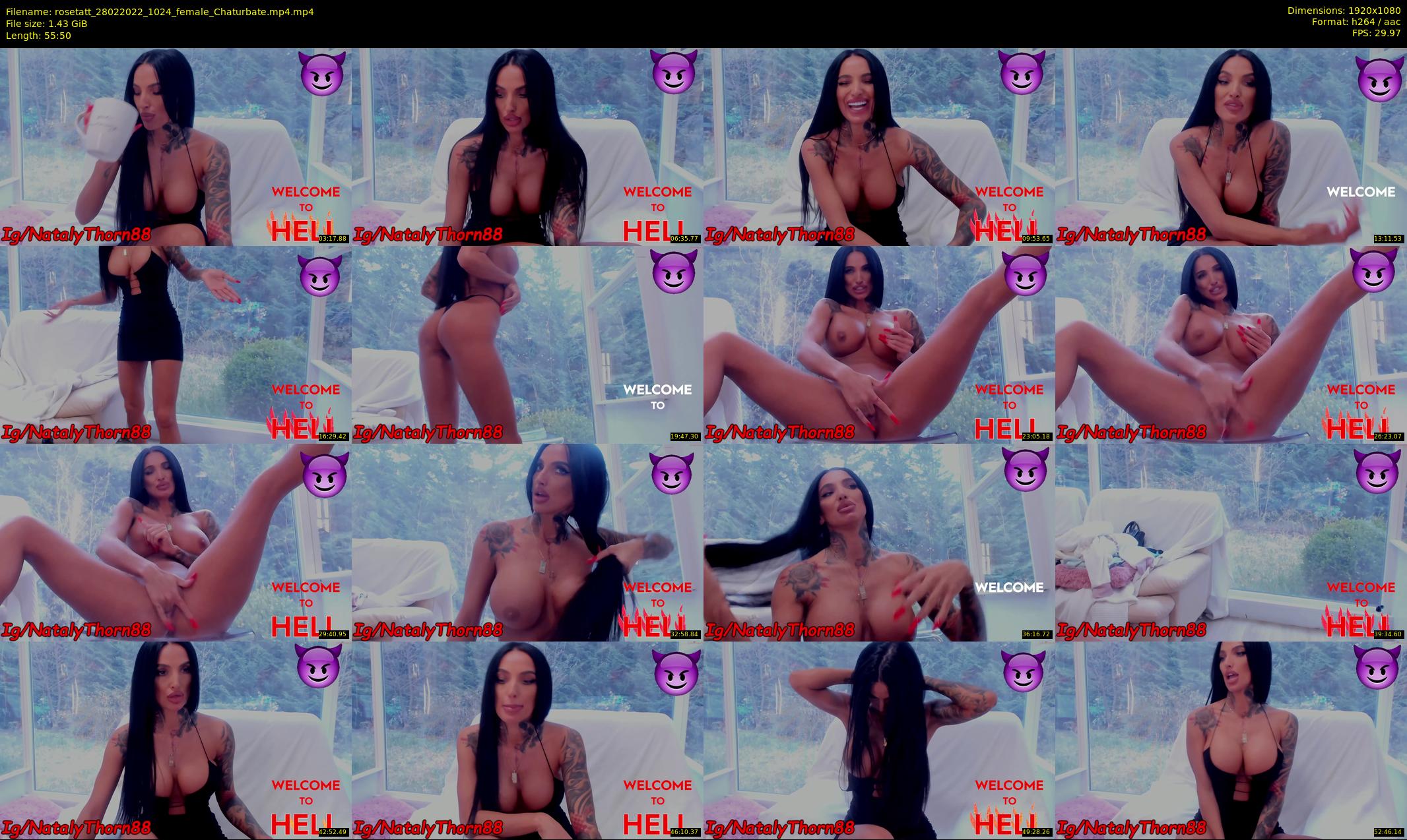rosetatt — 56 minute Chaturbate female cam show recording, 1080p, Feb 28, 2022