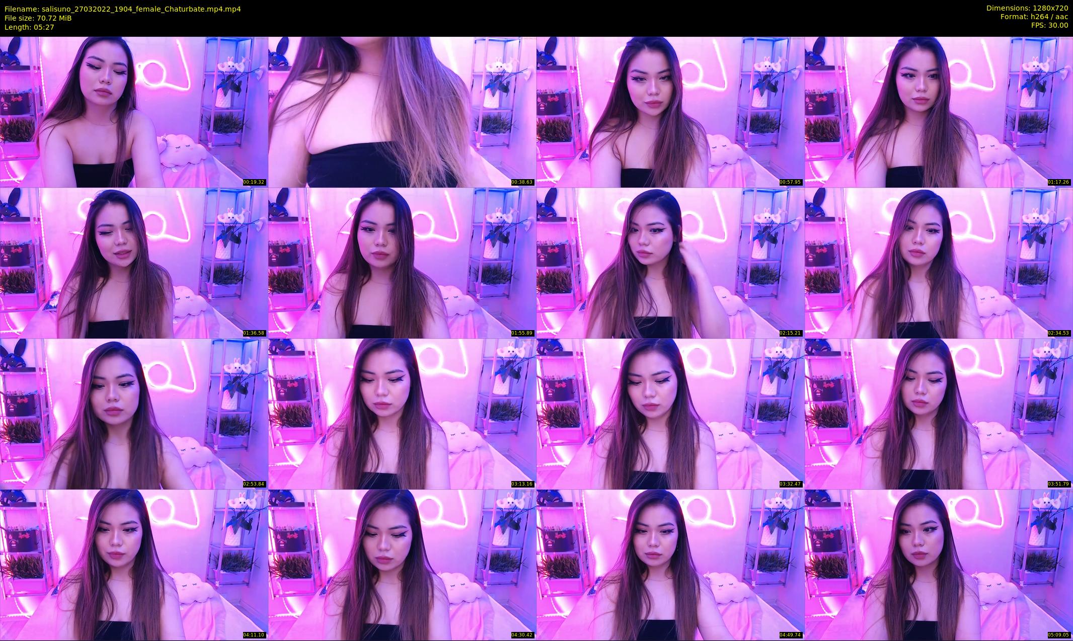 salisuno — 6 minute Chaturbate female cam show recording, 720p, Mar 27, 2022