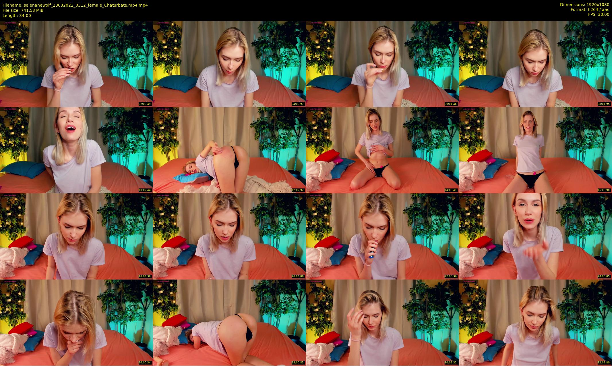 selenanewolf — 34 minute Chaturbate couple cam show recording, 1080p, Mar 28, 2022