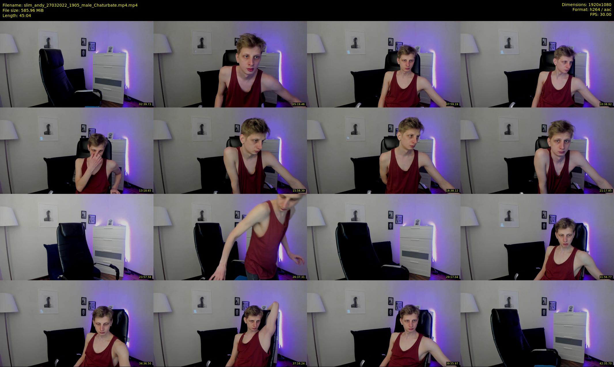 slim_andy — 46 minute Chaturbate male cam show recording, 1080p, Mar 27, 2022
