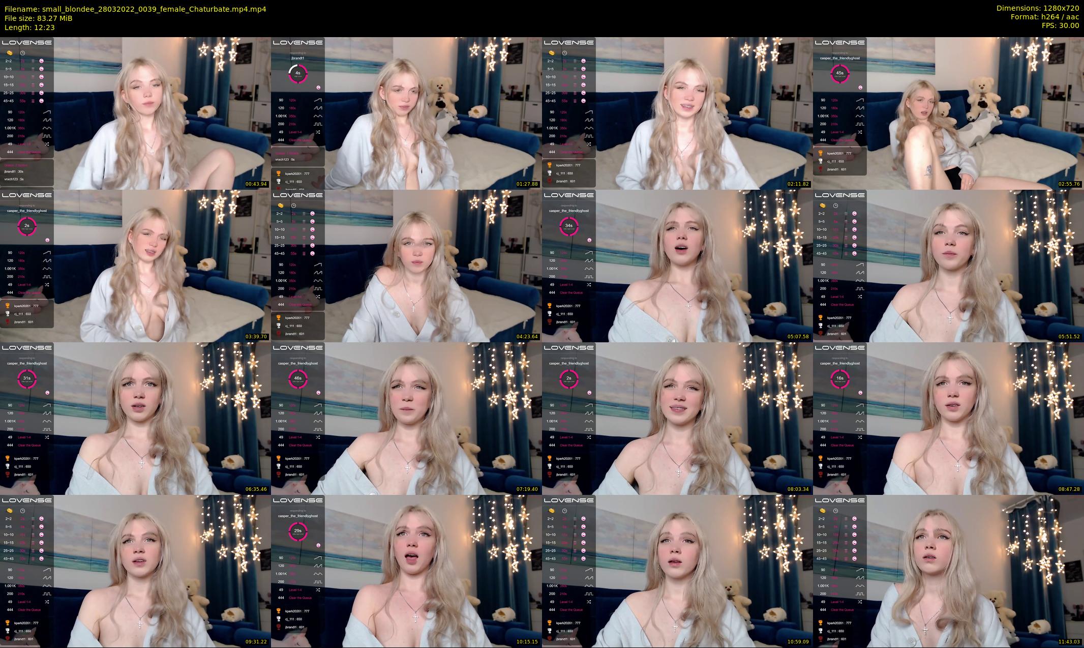 small_blondee — 13 minute Chaturbate female cam show recording, 720p, Mar 28, 2022