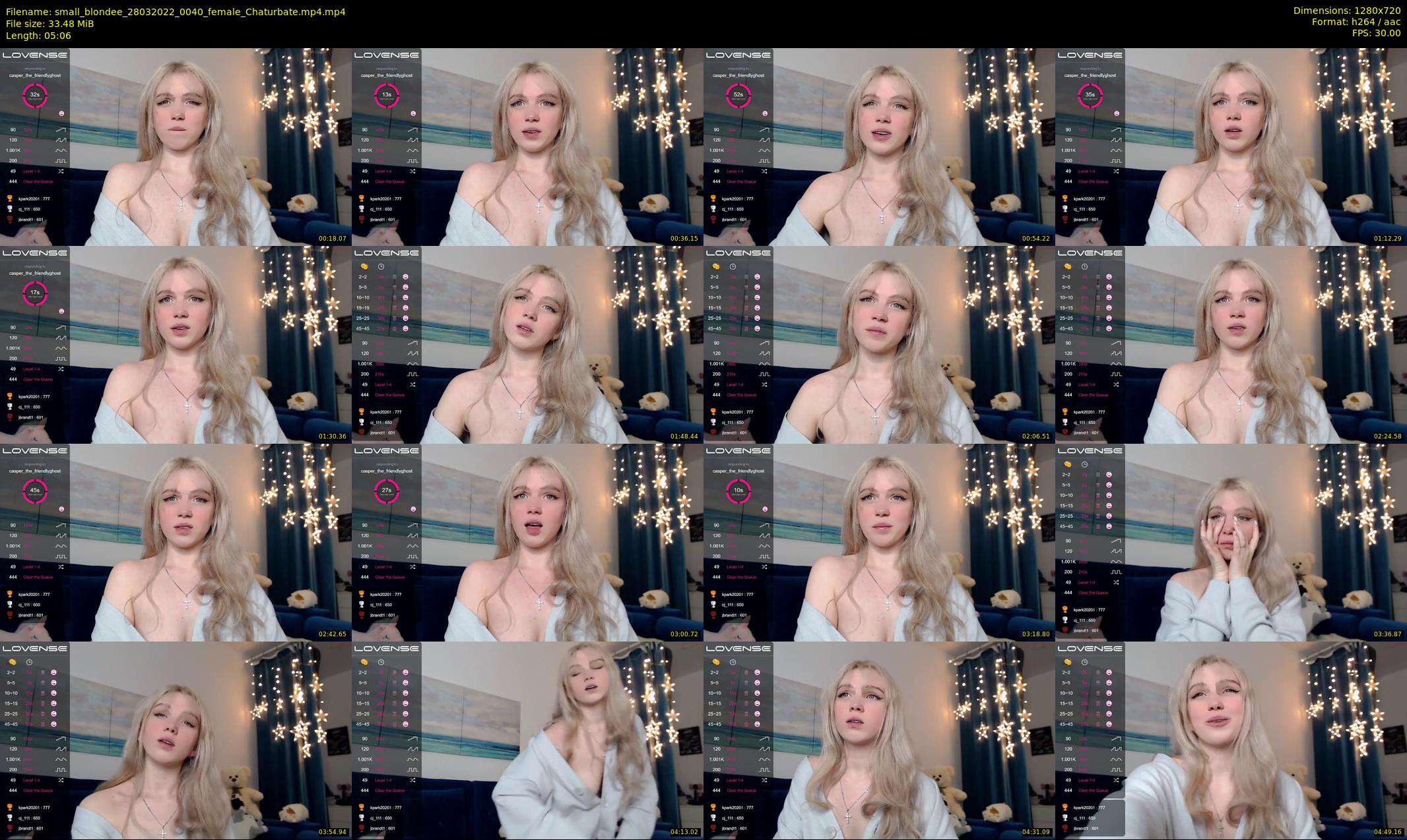 small_blondee — 6 minute Chaturbate female cam show recording, 720p, Mar 28, 2022
