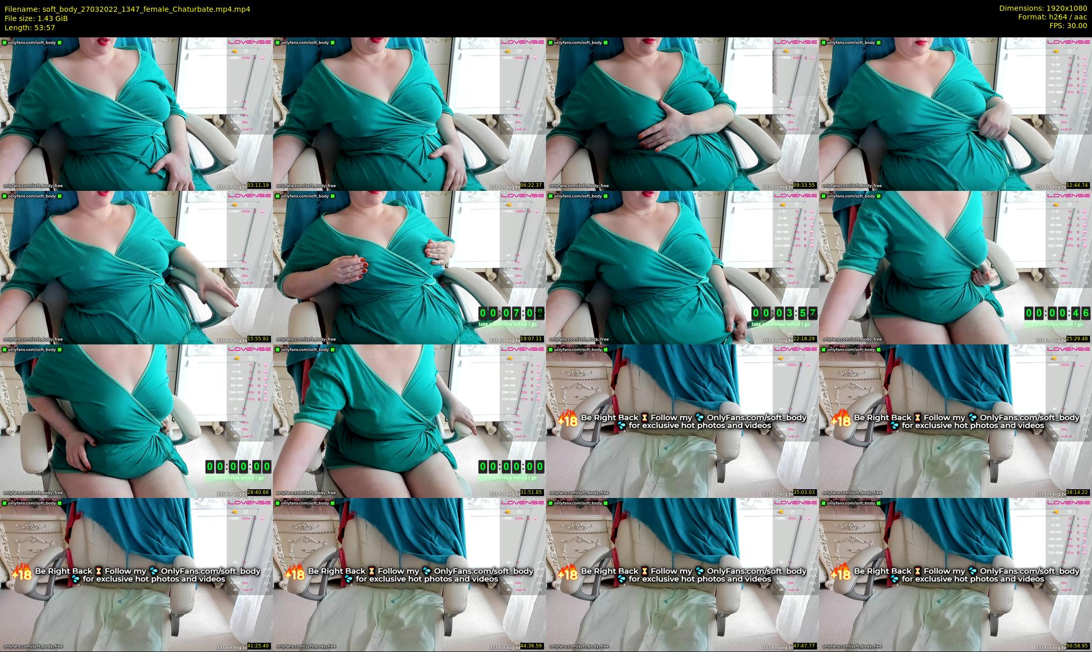 soft_body — 54 minute Chaturbate female cam show recording, 1080p, Mar 27, 2022