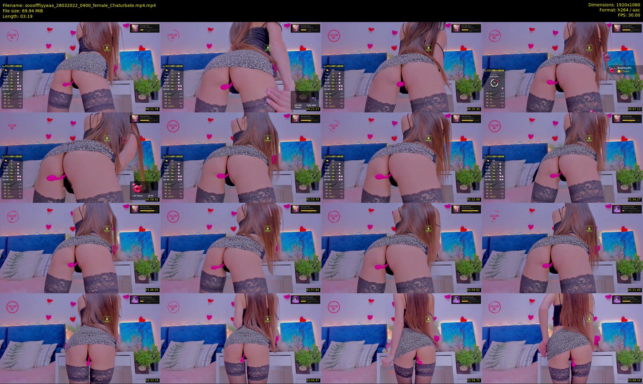 sooofffiyyaaa — 4 minute Chaturbate female cam show recording, 1080p, Mar 28, 2022