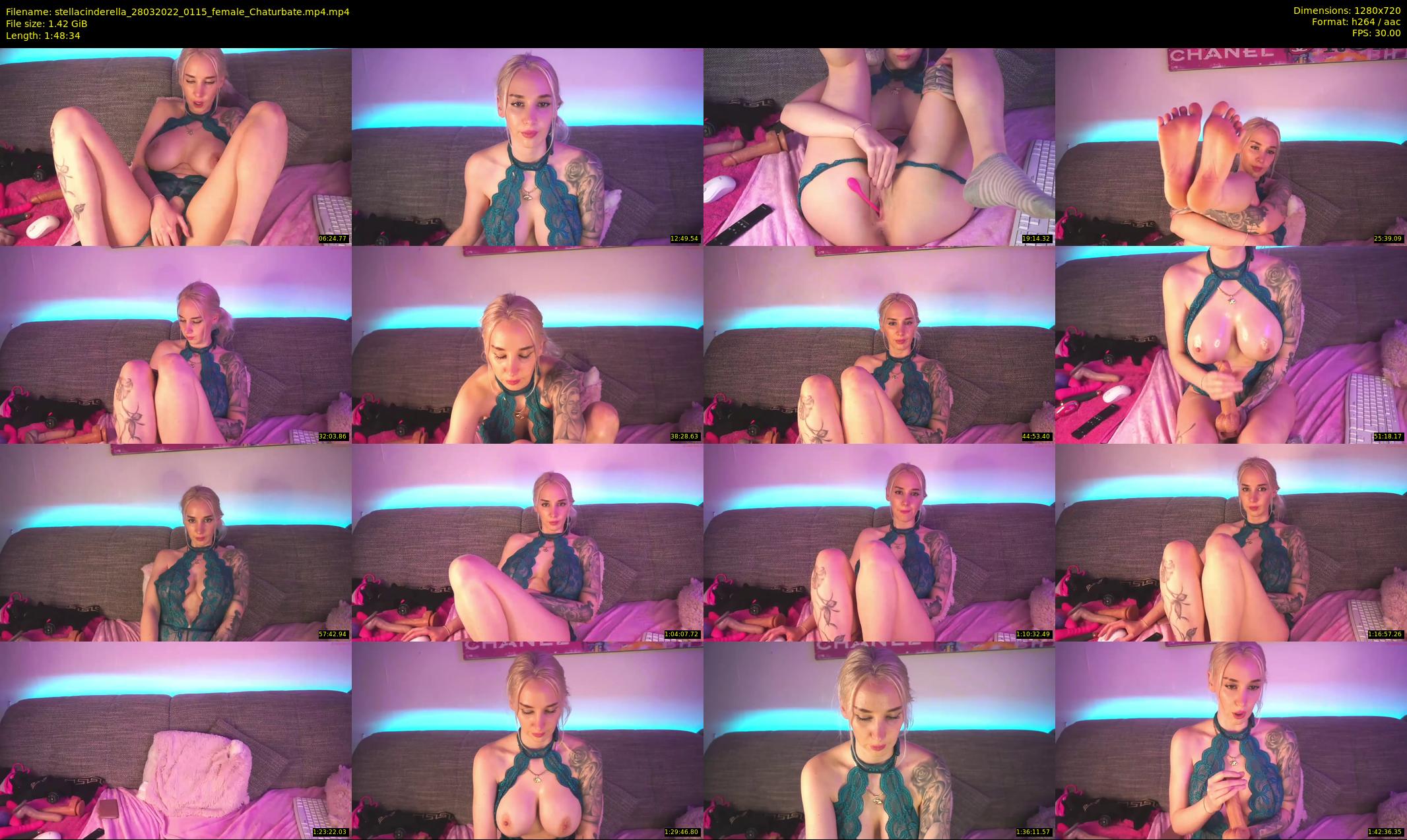 stellacinderella — 109 minute Chaturbate female cam show recording, 720p, Mar 28, 2022