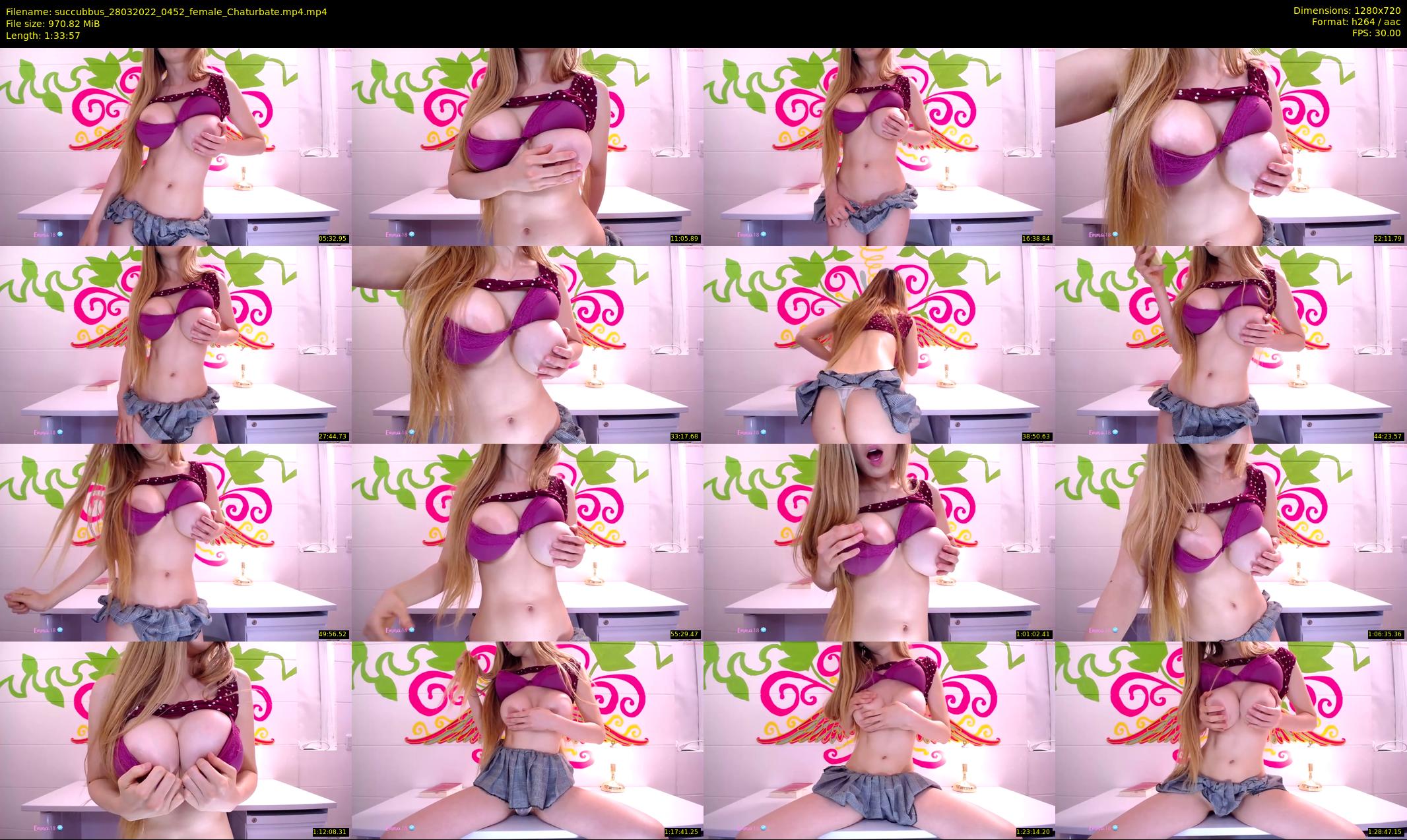 succubbus — 94 minute Chaturbate female cam show recording, 720p, Mar 28, 2022