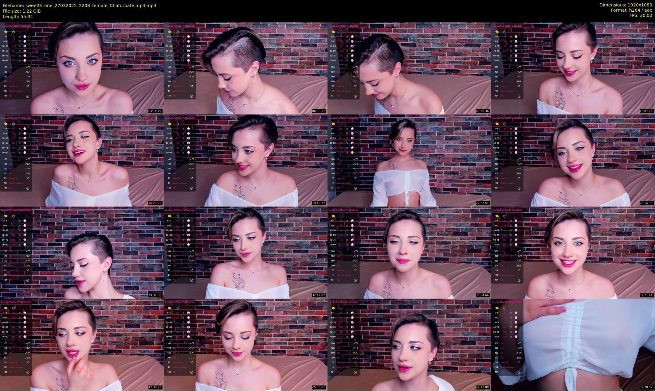 sweetthrone — 56 minute Chaturbate couple cam show recording, 1080p, Mar 27, 2022