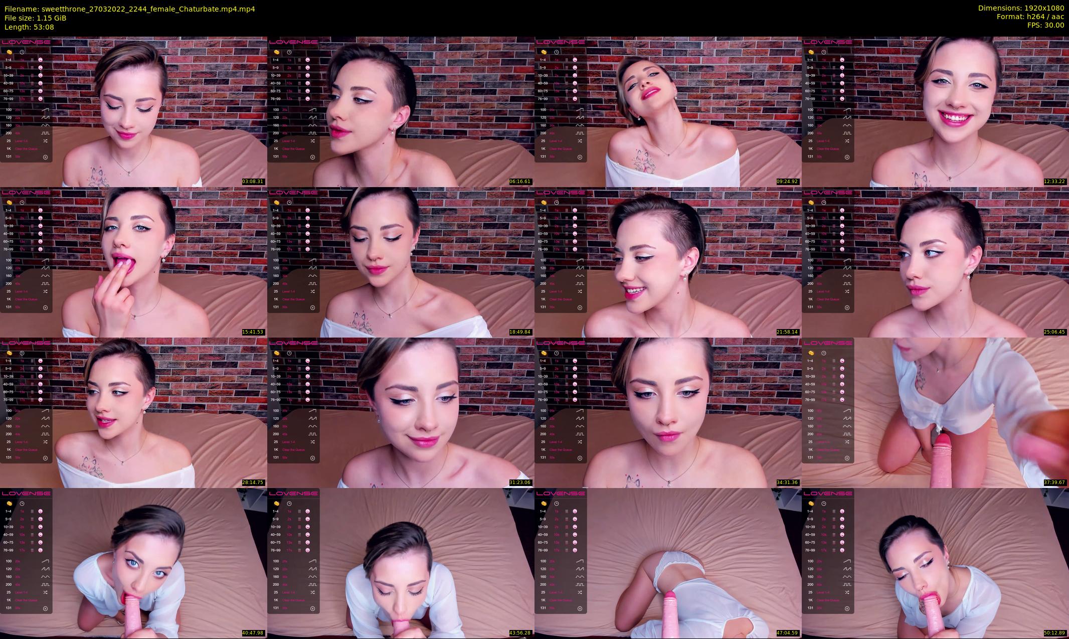 sweetthrone — 54 minute Chaturbate couple cam show recording, 1080p, Mar 27, 2022