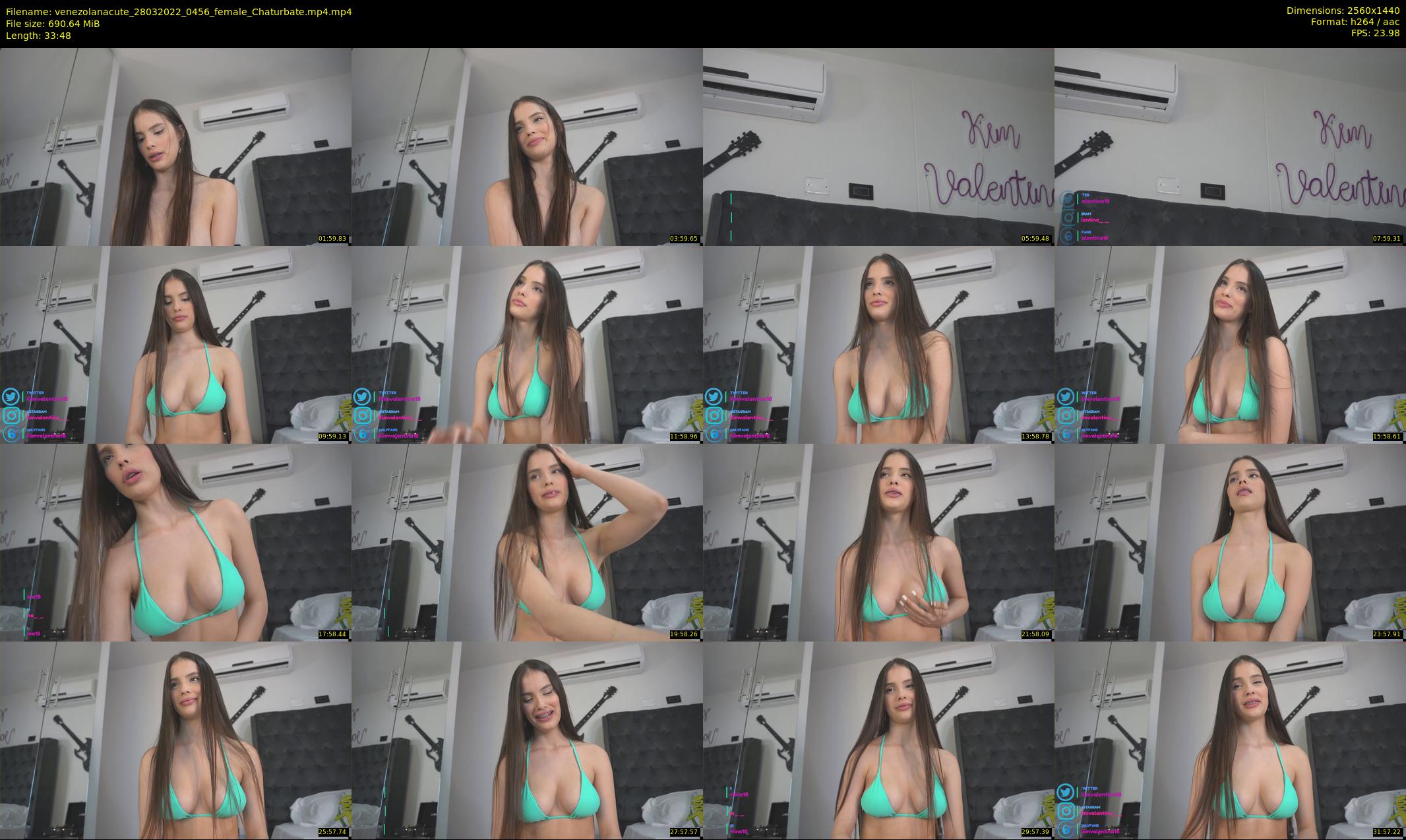 venezolanacute — 34 minute Chaturbate female cam show recording, 1080p, Mar 28, 2022