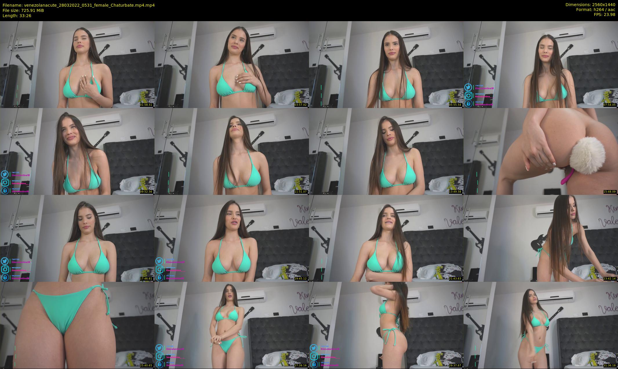venezolanacute — 34 minute Chaturbate female cam show recording, 1080p, Mar 28, 2022