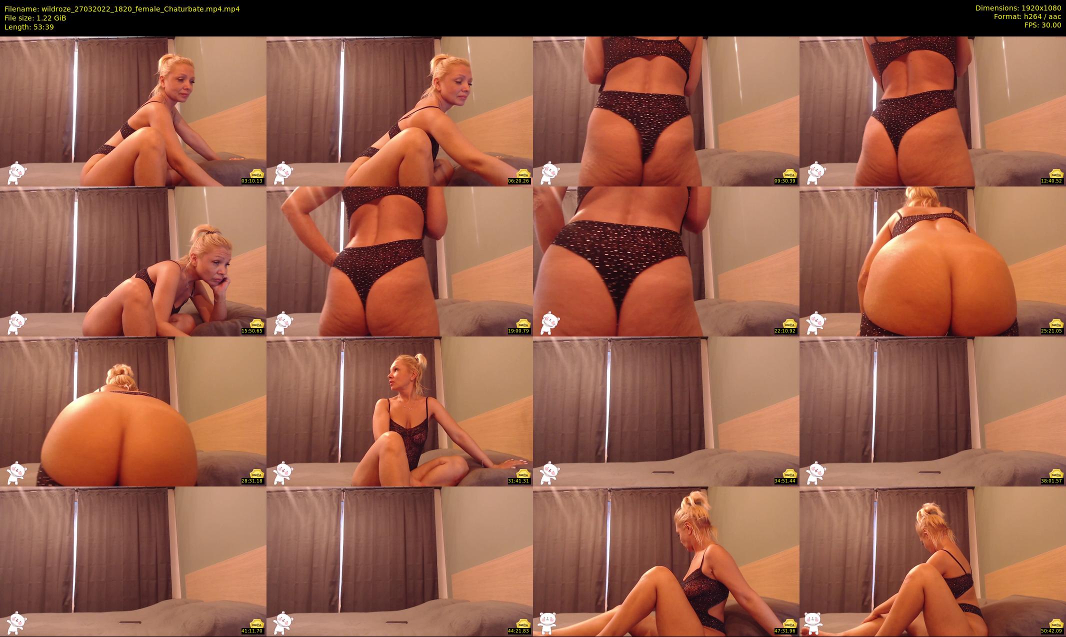 wildroze — 54 minute Chaturbate female cam show recording, 1080p, Mar 27, 2022
