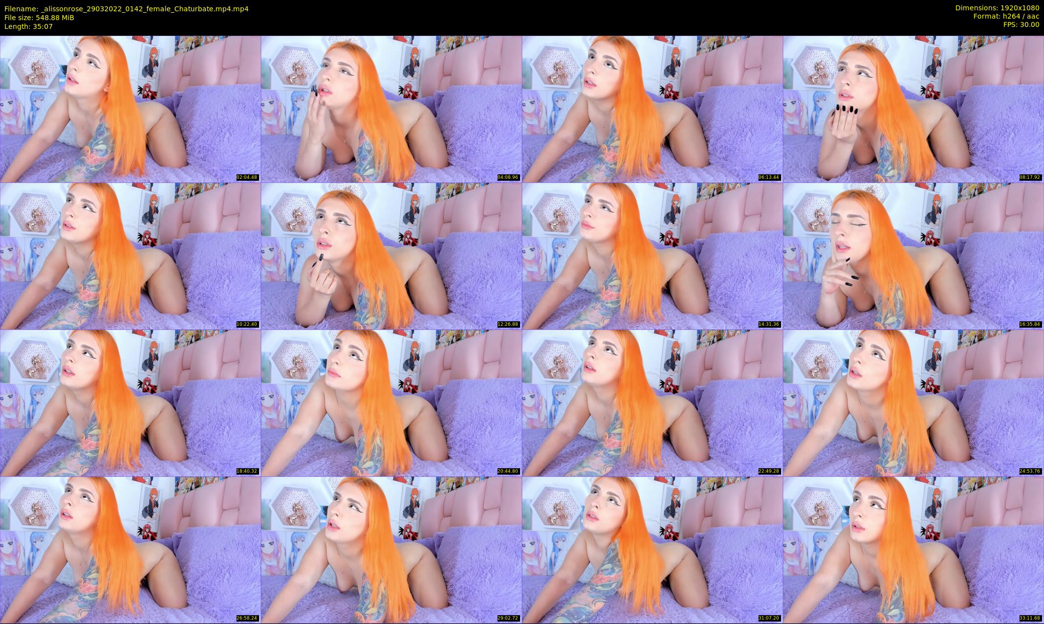 _alissonrose — 36 minute Chaturbate female cam show recording, 1080p, Mar 29, 2022