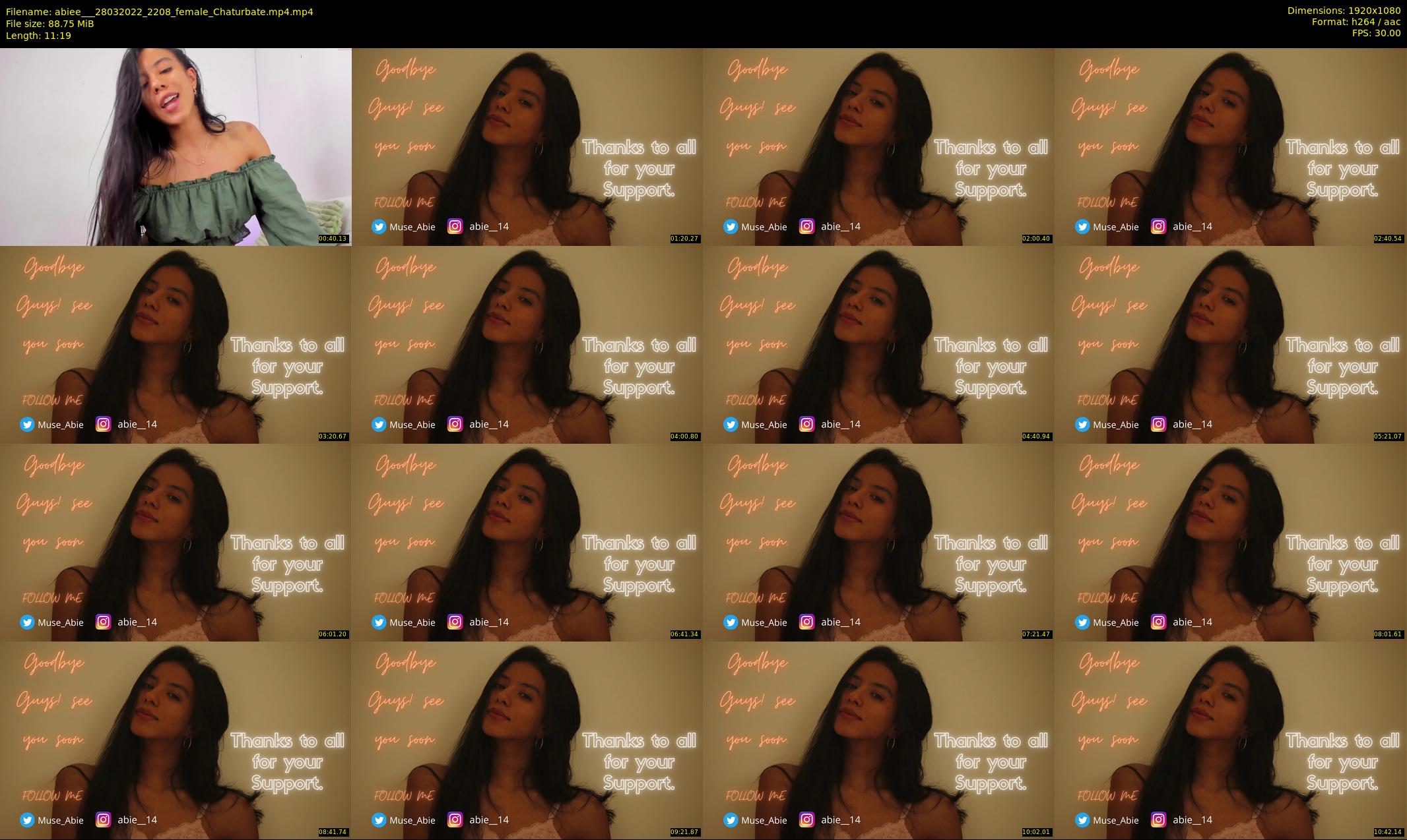 abiee__ — 12 minute Chaturbate female cam show recording, 1080p, Mar 28, 2022