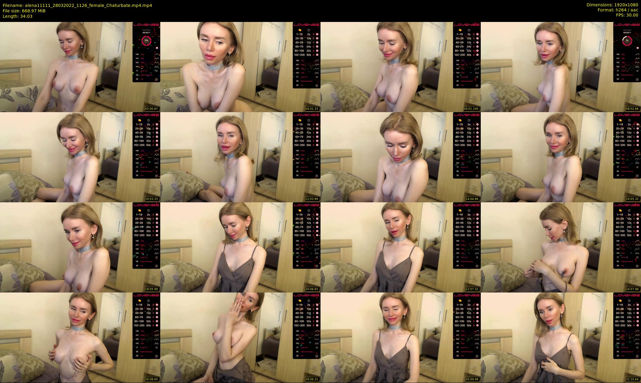 alena11111 — 35 minute Chaturbate female cam show recording, 1080p, Mar 28, 2022