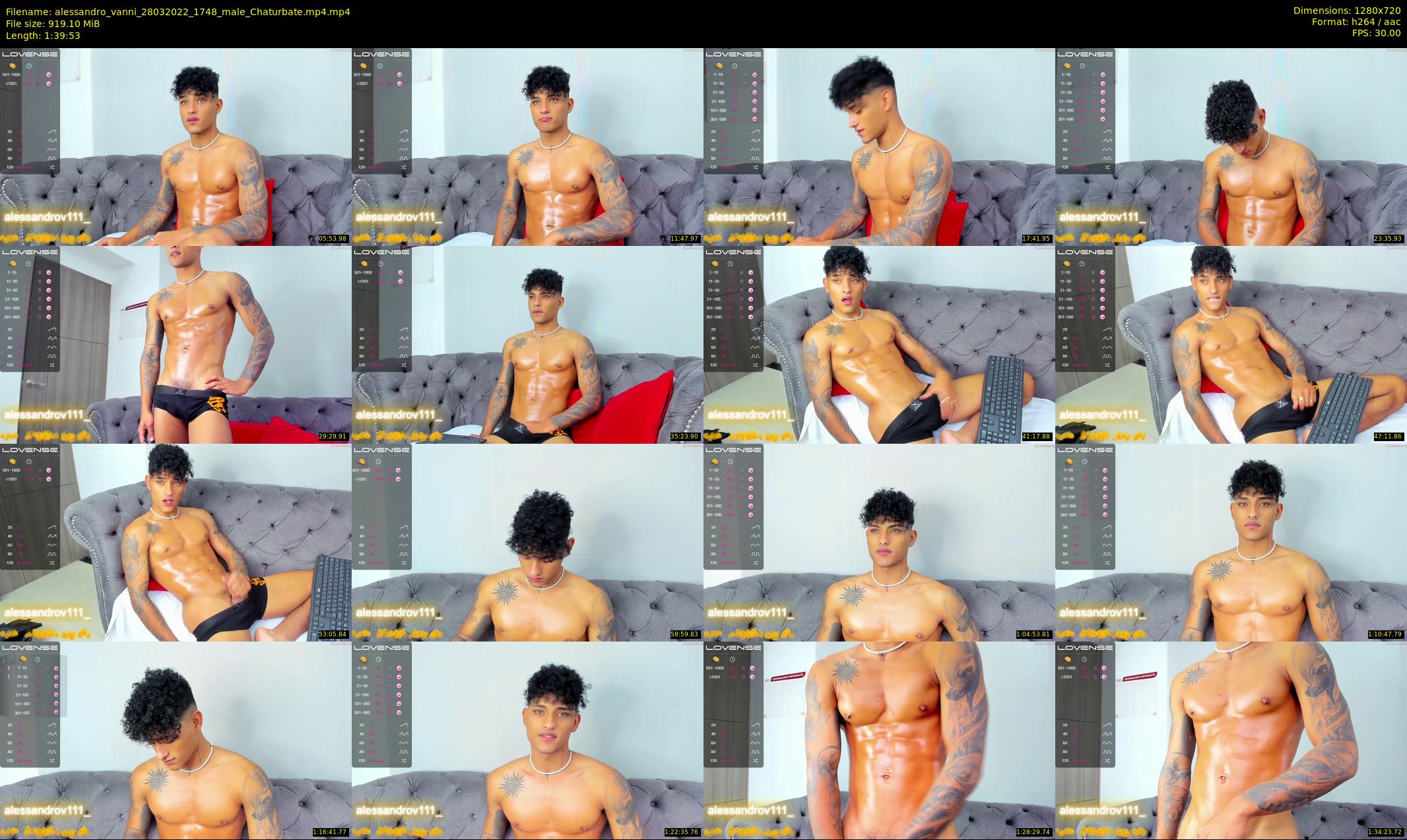 alessandro_vanni — 100 minute Chaturbate male cam show recording, 720p, Mar 28, 2022