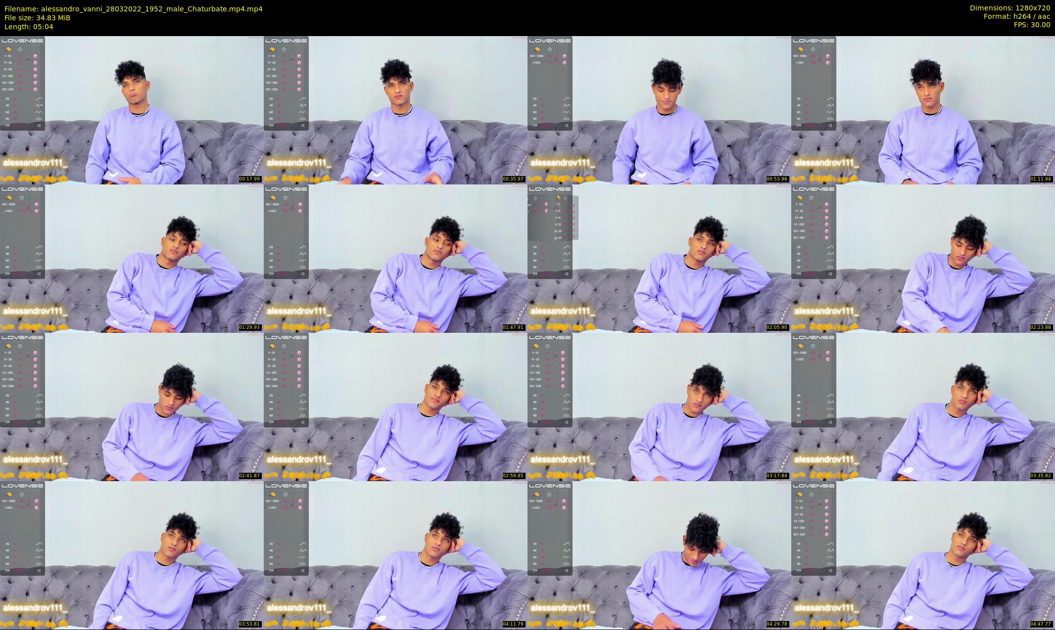 alessandro_vanni — 6 minute Chaturbate male cam show recording, 720p, Mar 28, 2022