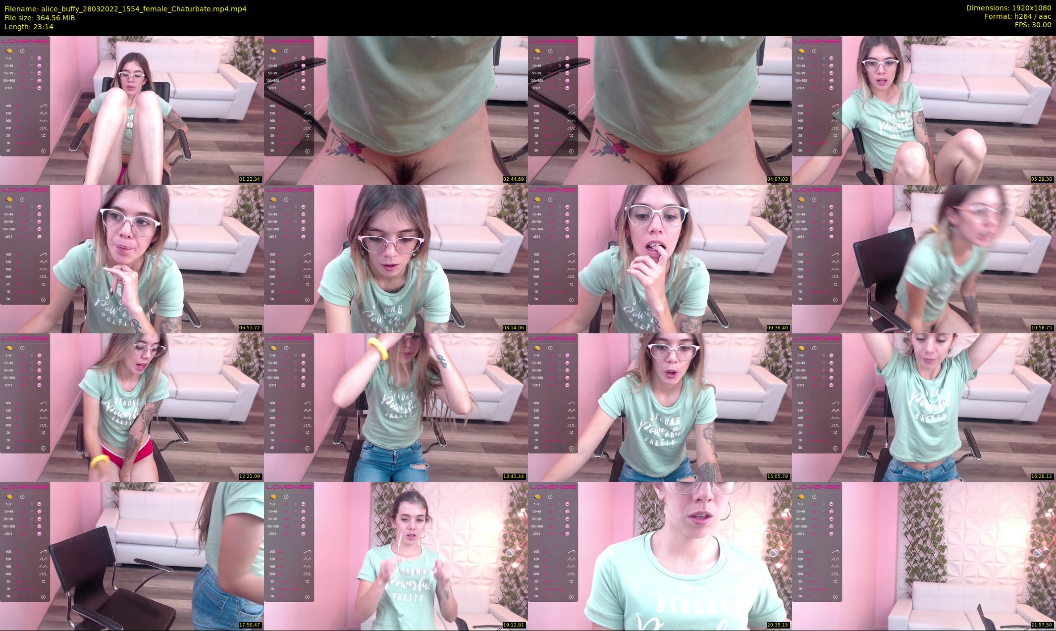 alice_buffy — 24 minute Chaturbate female cam show recording, 1080p, Mar 28, 2022
