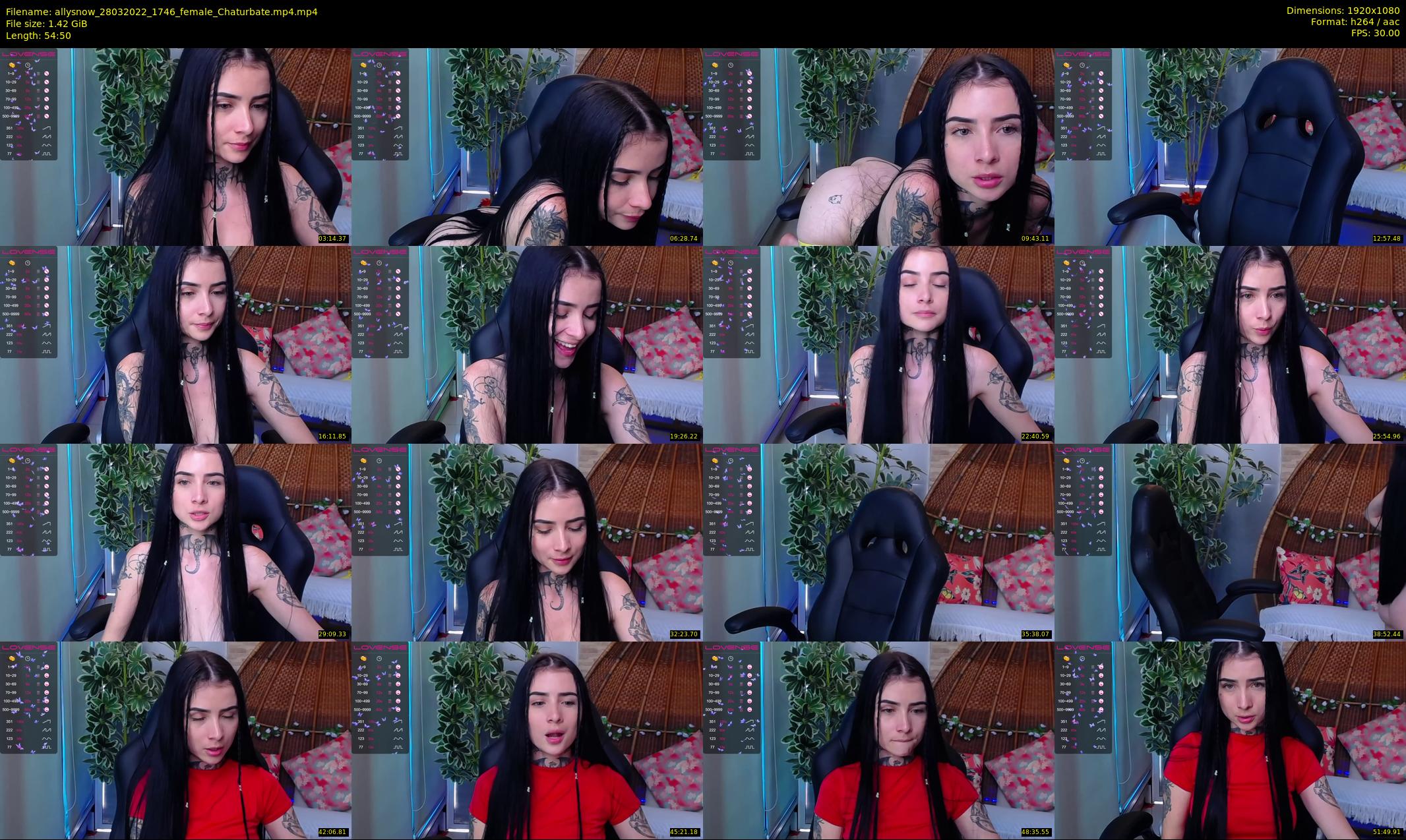 allysnow — 55 minute Chaturbate female cam show recording, 1080p, Mar 28, 2022