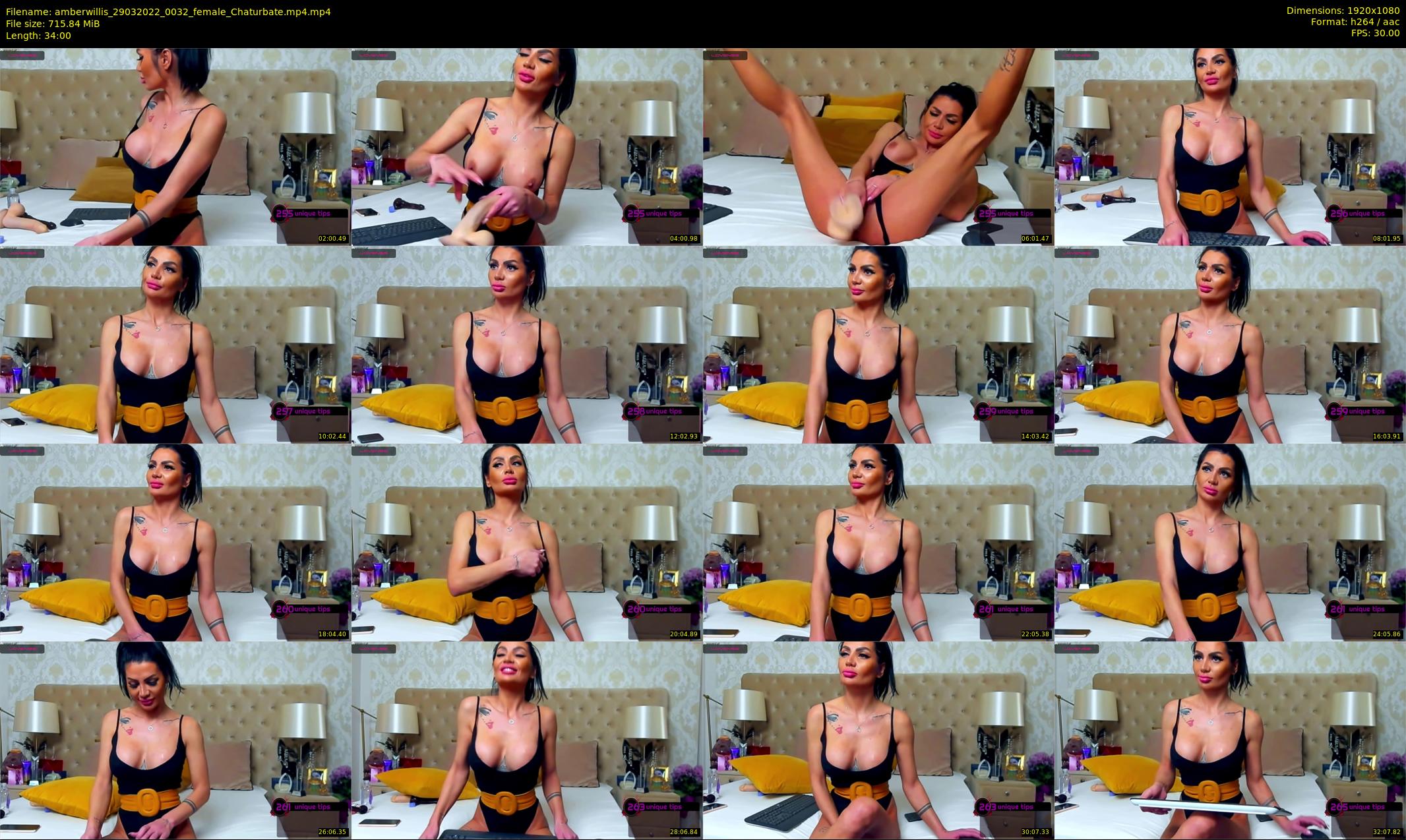 amberwillis — 34 minute Chaturbate female cam show recording, 1080p, Mar 29, 2022