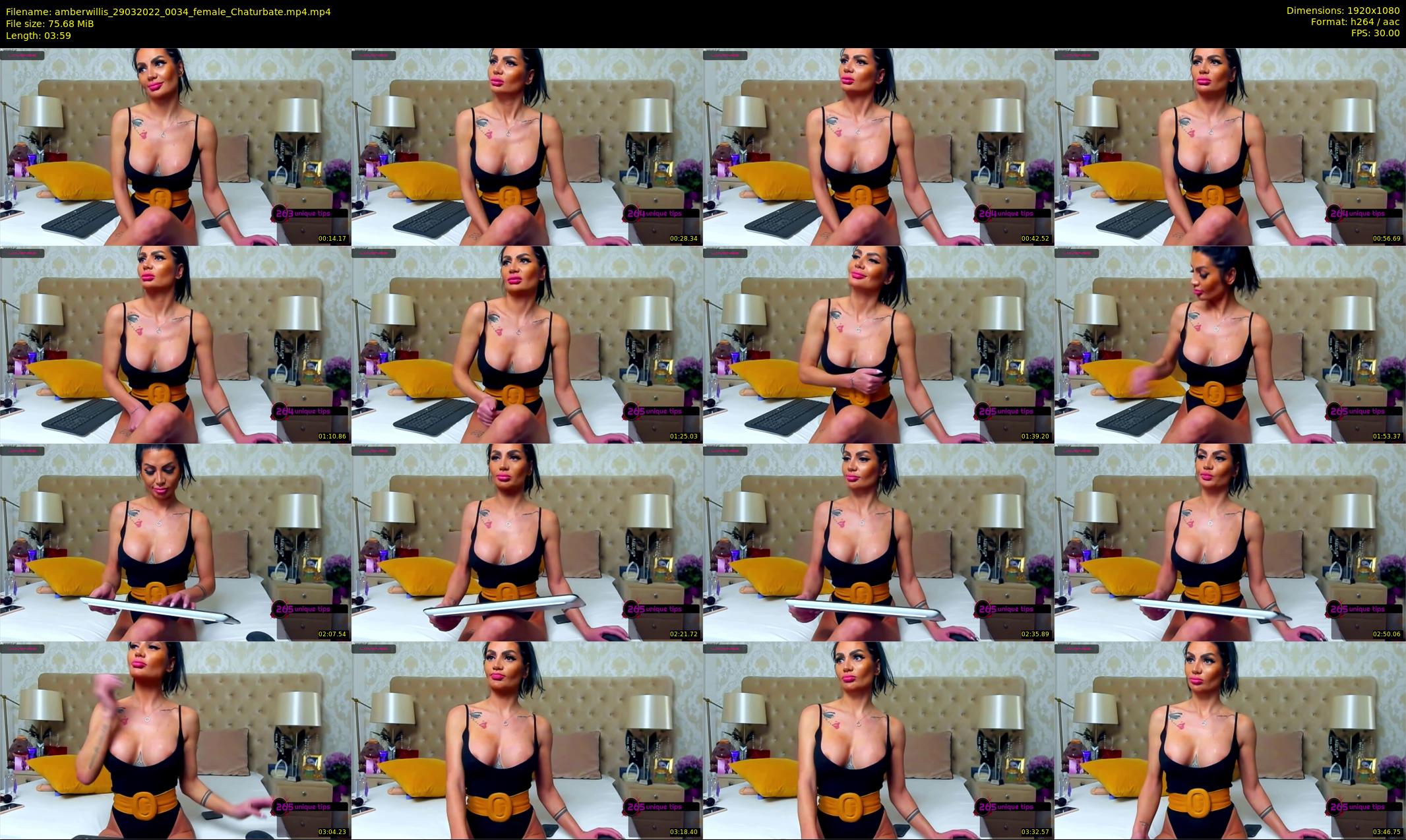 amberwillis — 4 minute Chaturbate female cam show recording, 1080p, Mar 29, 2022