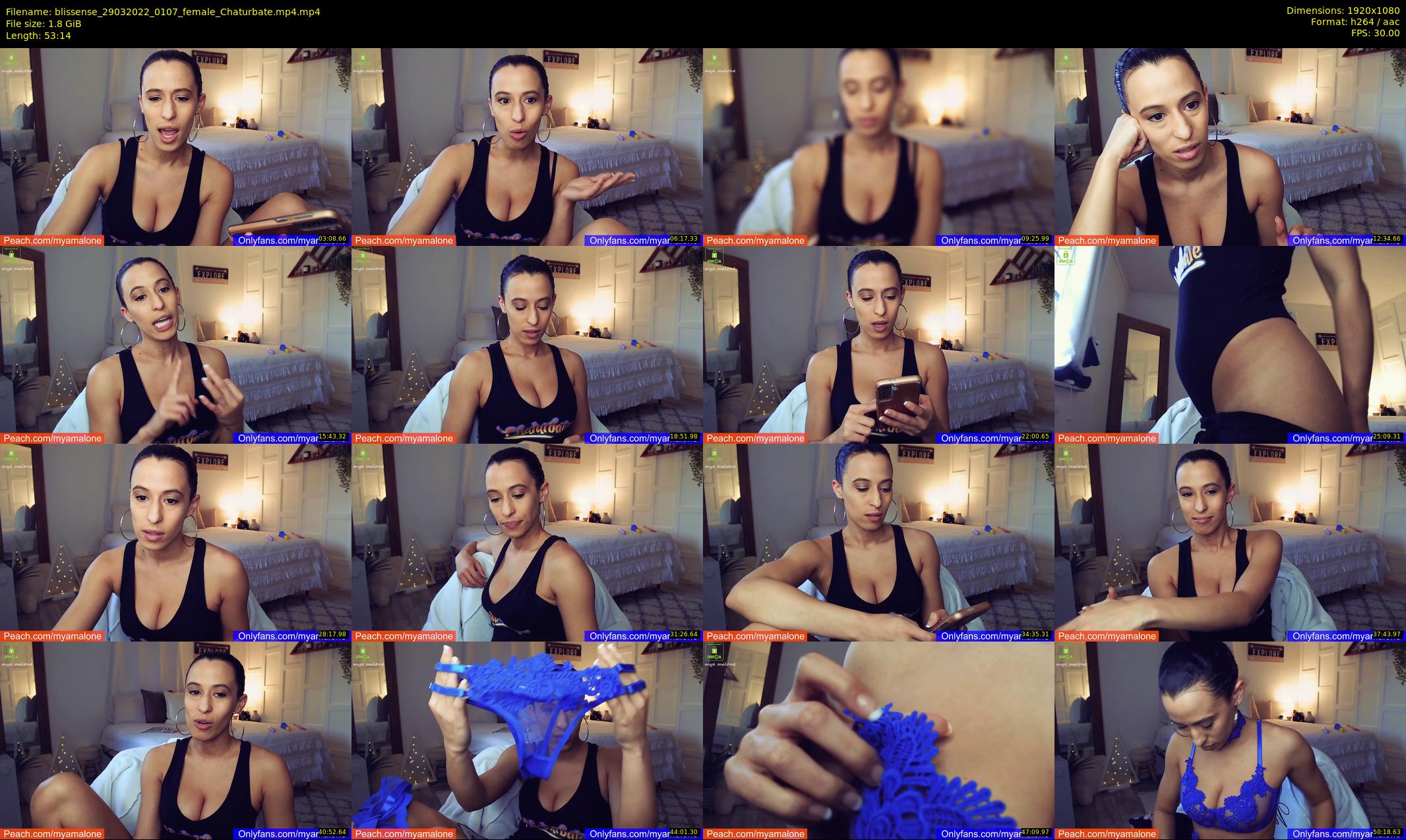 blissense — 54 minute Chaturbate female cam show recording, 1080p, Mar 29, 2022