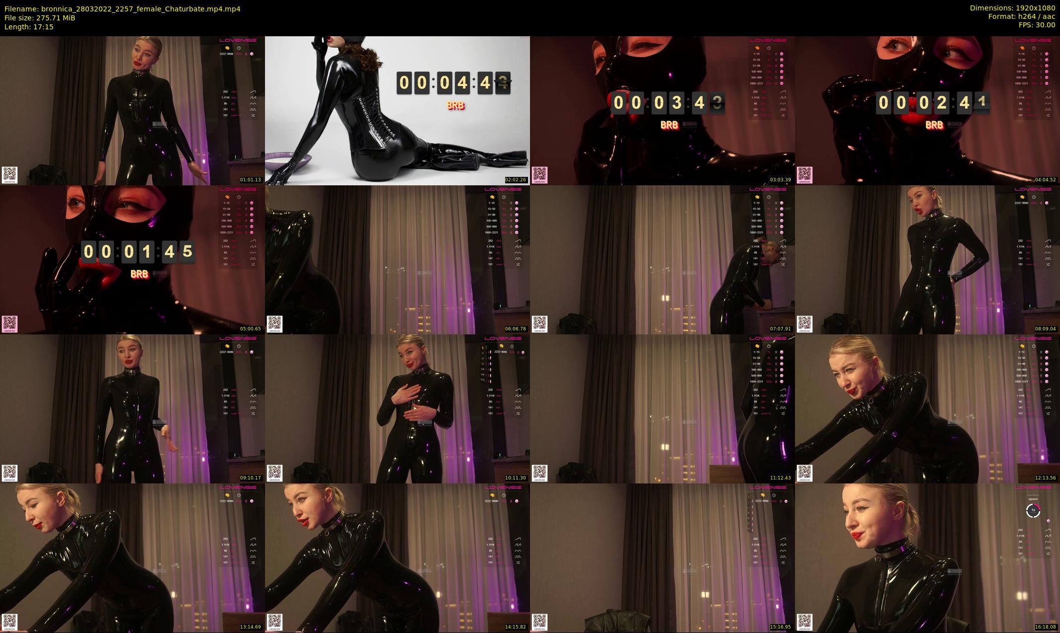 bronnica — 18 minute Chaturbate female cam show recording, 1080p, Mar 28, 2022