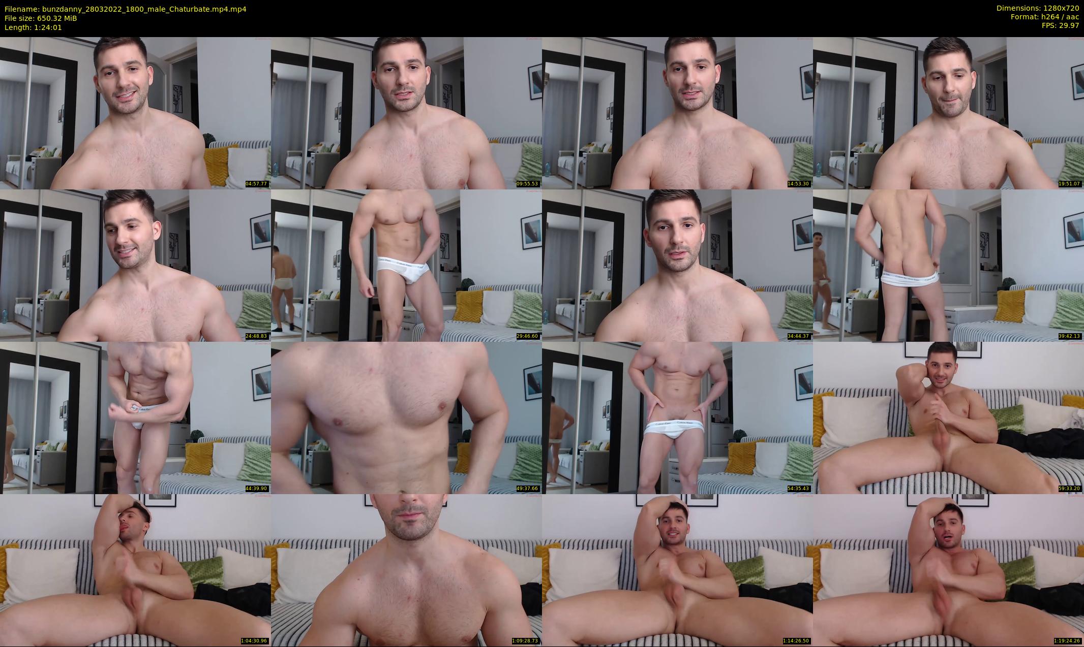 bunzdanny — 85 minute Chaturbate male cam show recording, 720p, Mar 28, 2022