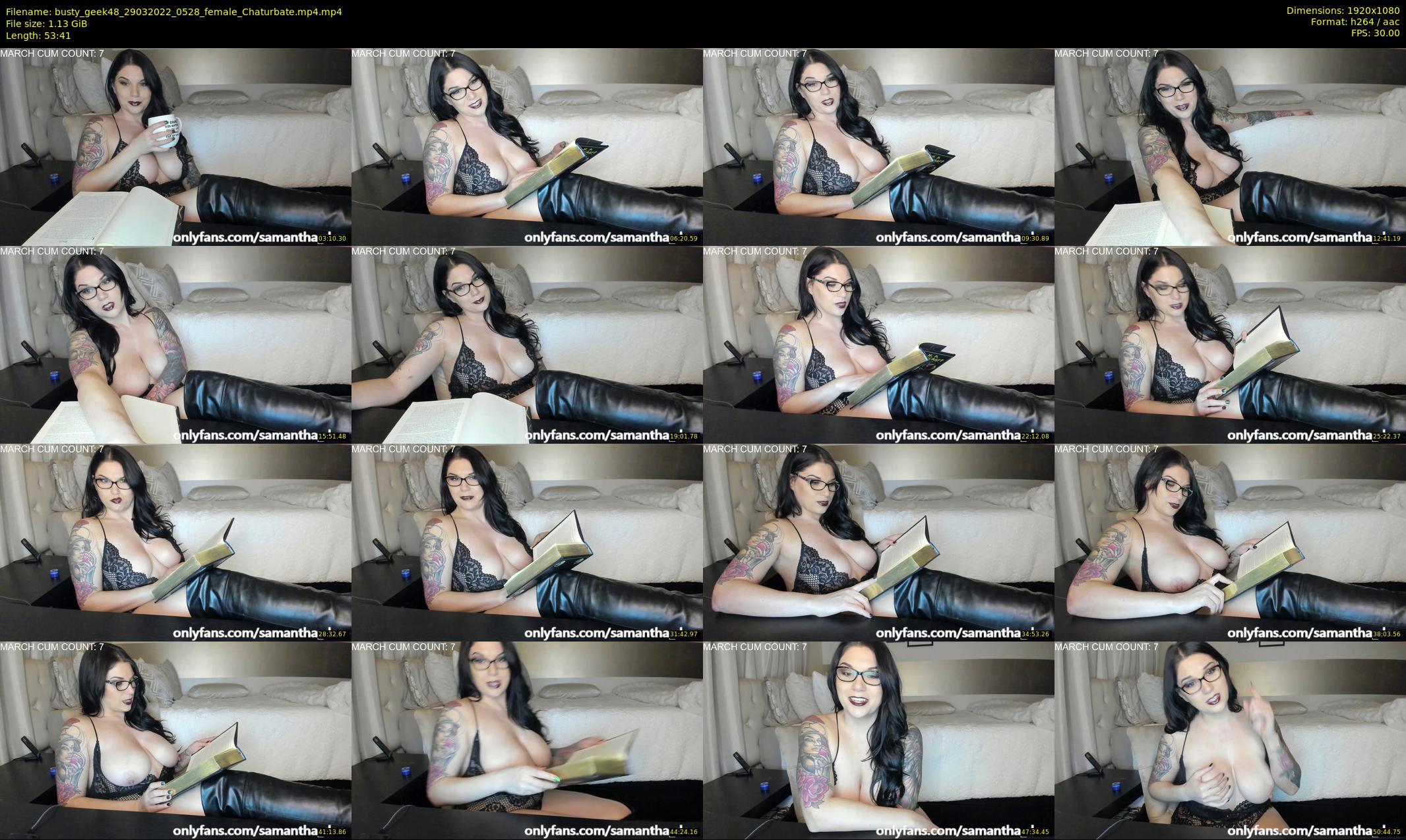 busty_geek48 — 54 minute Chaturbate female cam show recording, 1080p, Mar 29, 2022