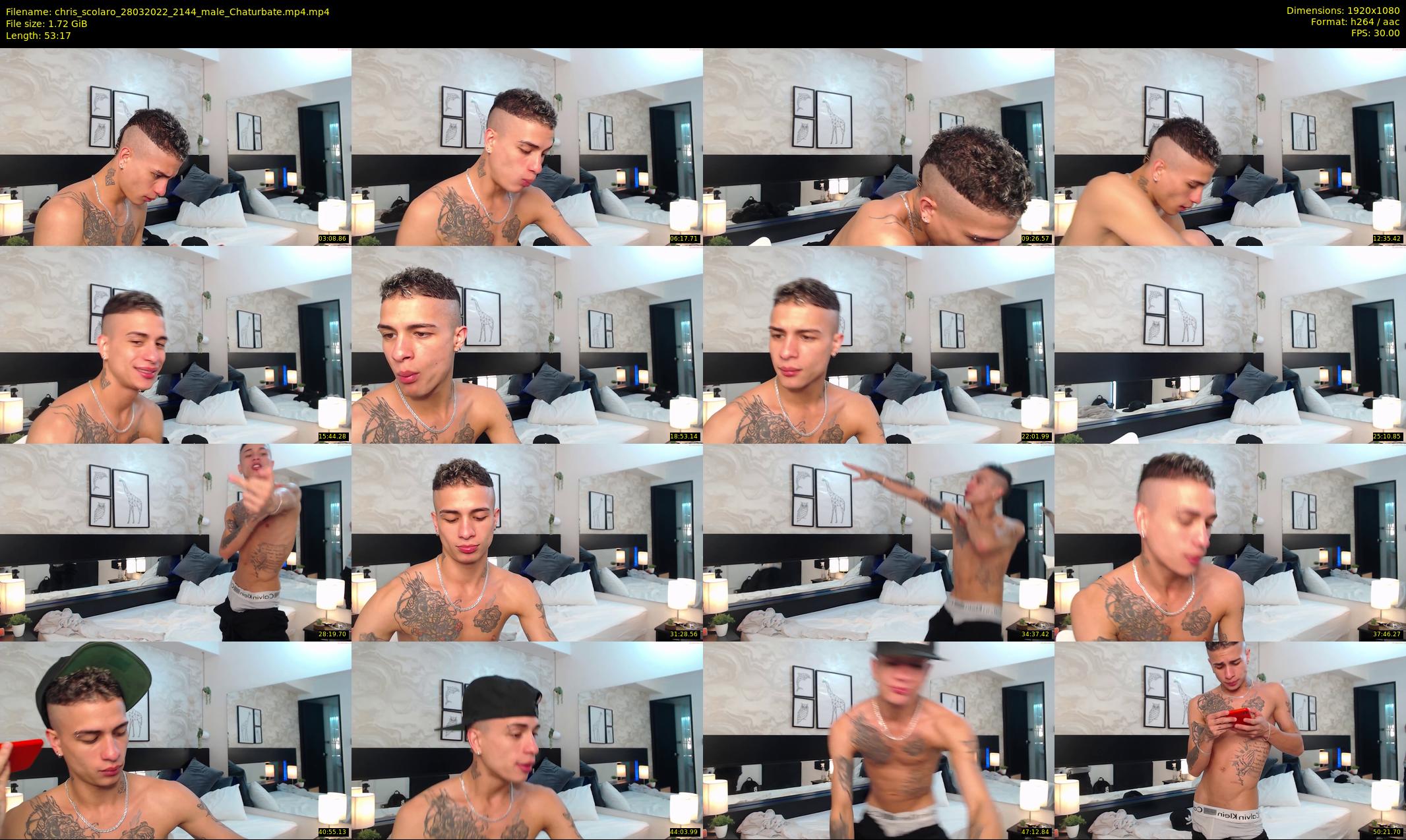chris_scolaro — 54 minute Chaturbate male cam show recording, 1080p, Mar 28, 2022