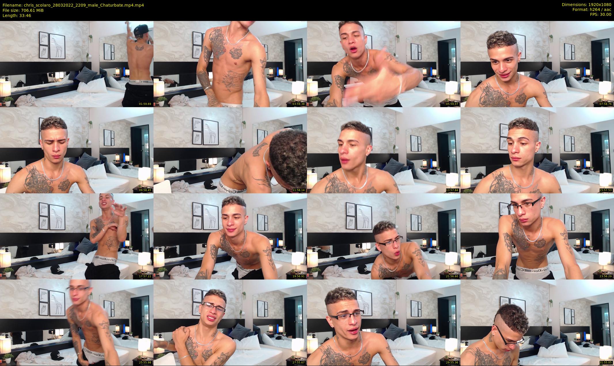 chris_scolaro — 34 minute Chaturbate male cam show recording, 1080p, Mar 28, 2022