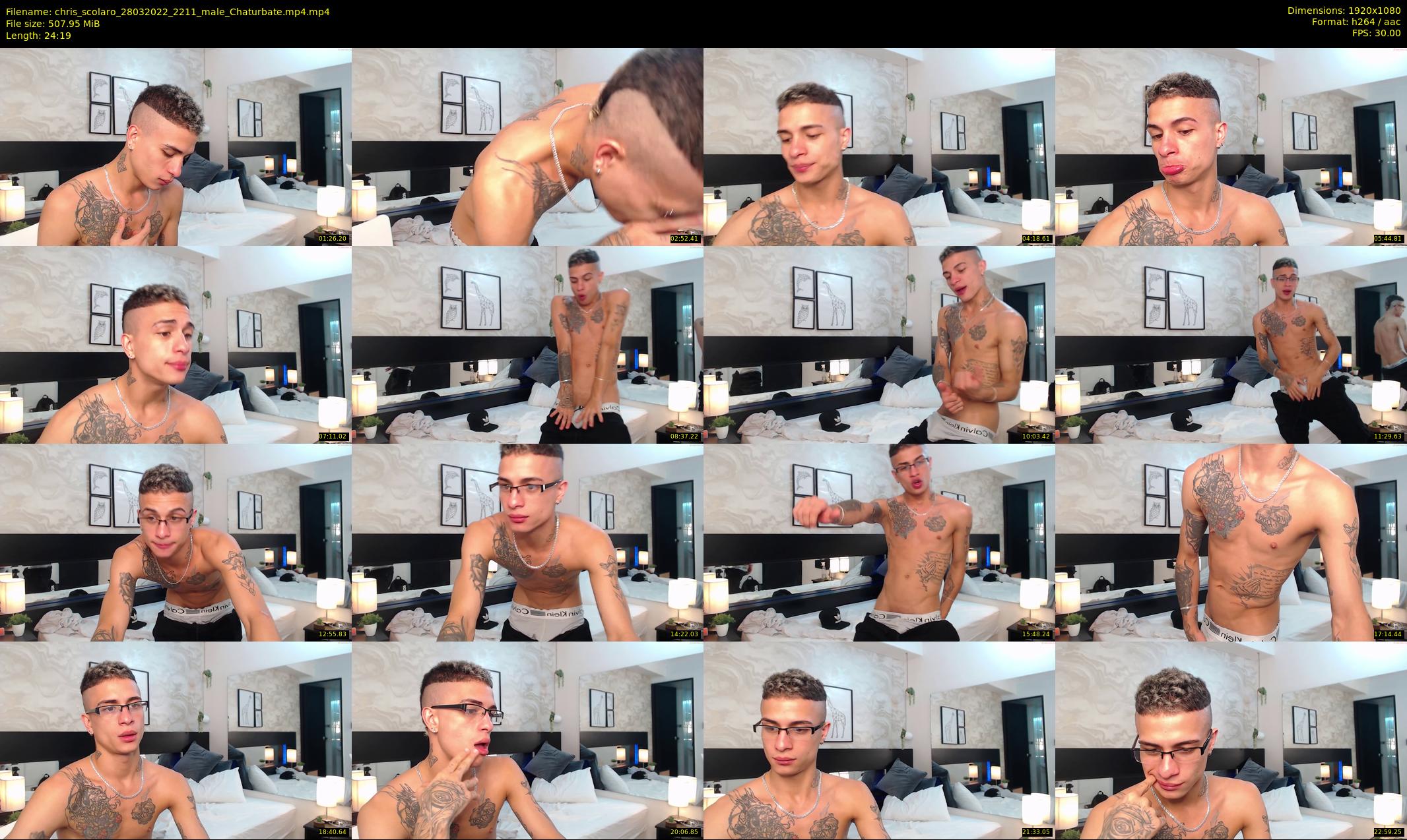 chris_scolaro — 25 minute Chaturbate male cam show recording, 1080p, Mar 28, 2022