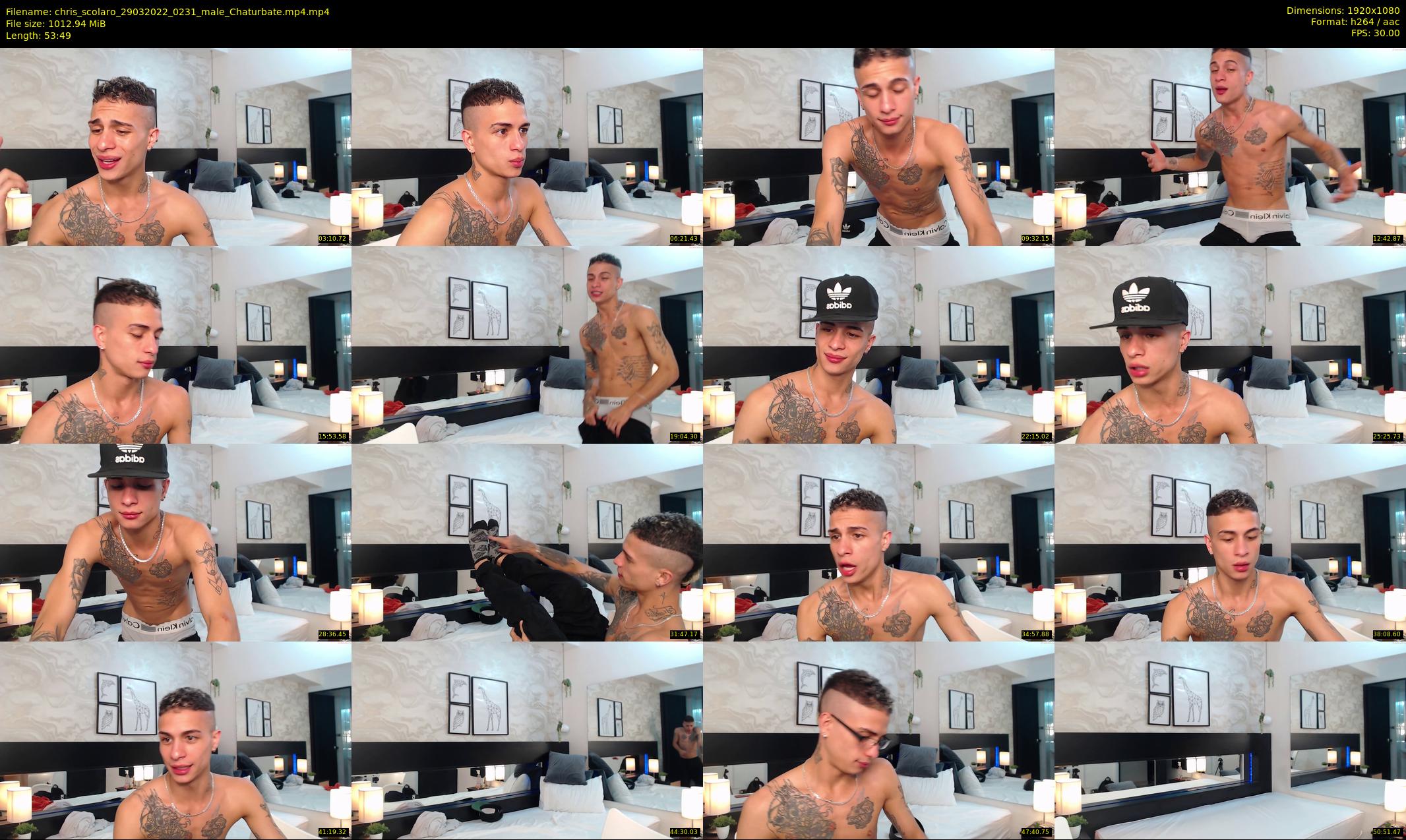 chris_scolaro — 54 minute Chaturbate male cam show recording, 1080p, Mar 29, 2022