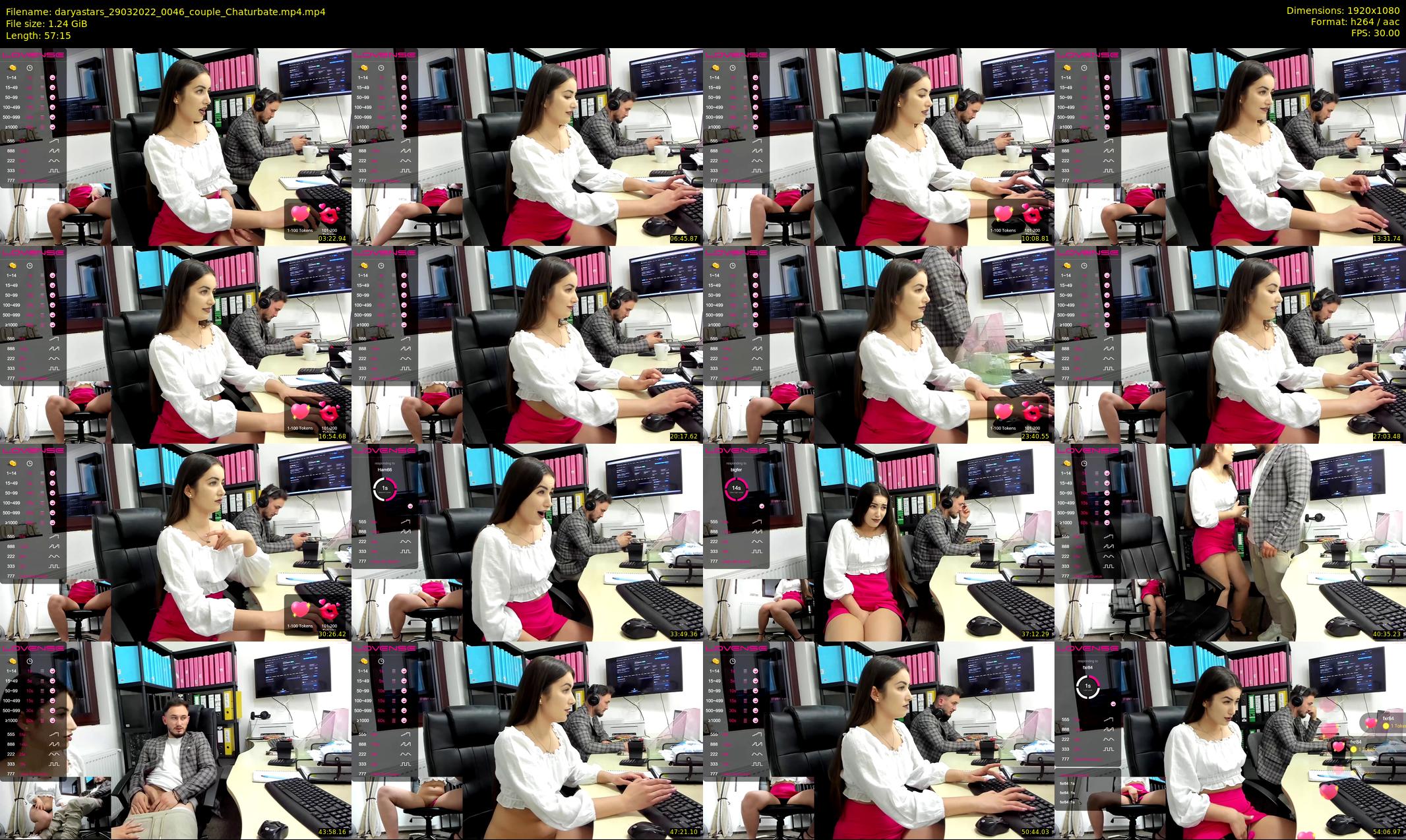 daryastars — 58 minute Chaturbate couple cam show recording, 1080p, Mar 29, 2022