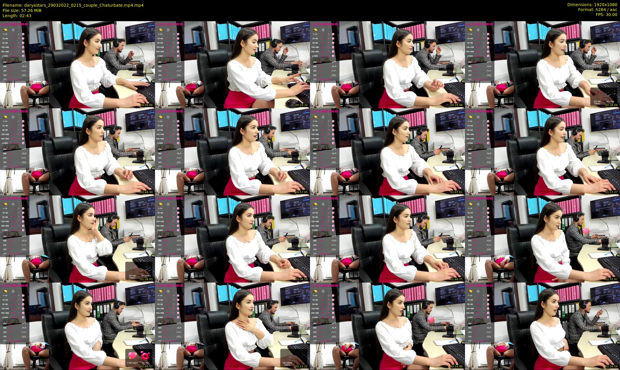 daryastars — 3 minute Chaturbate couple cam show recording, 1080p, Mar 29, 2022