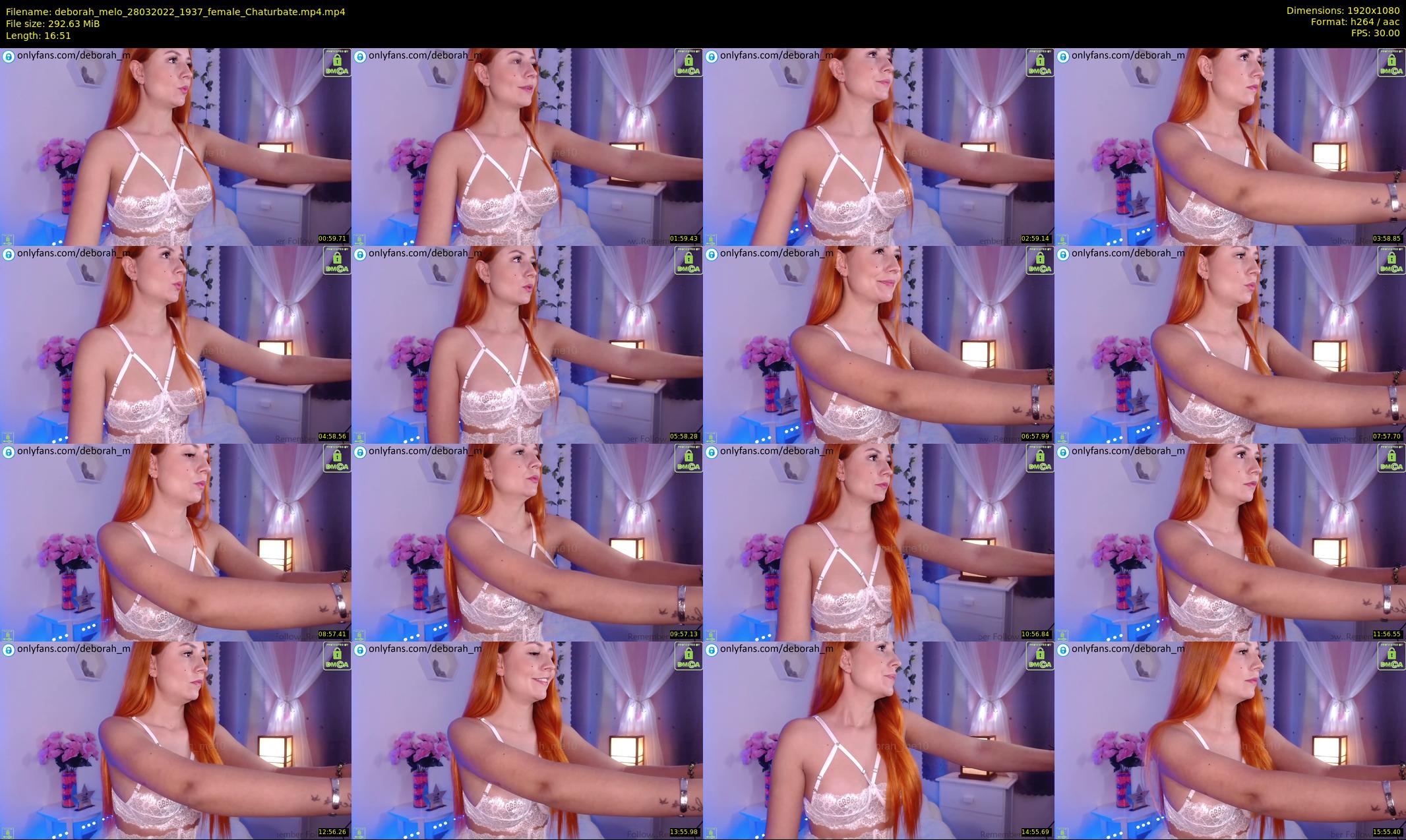 deborah_melo — 17 minute Chaturbate female cam show recording, 1080p, Mar 28, 2022