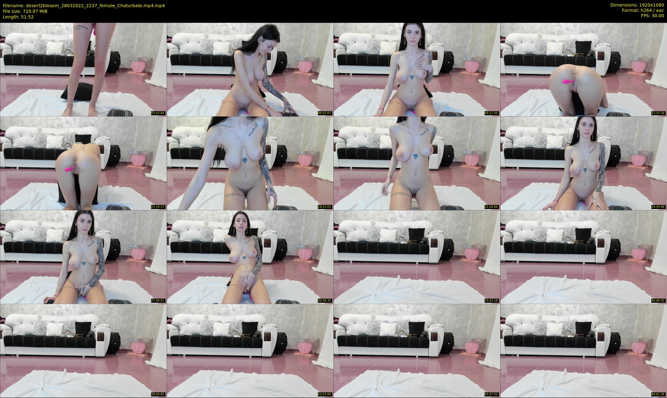 desert2blosom — 52 minute Chaturbate female cam show recording, 1080p, Mar 28, 2022