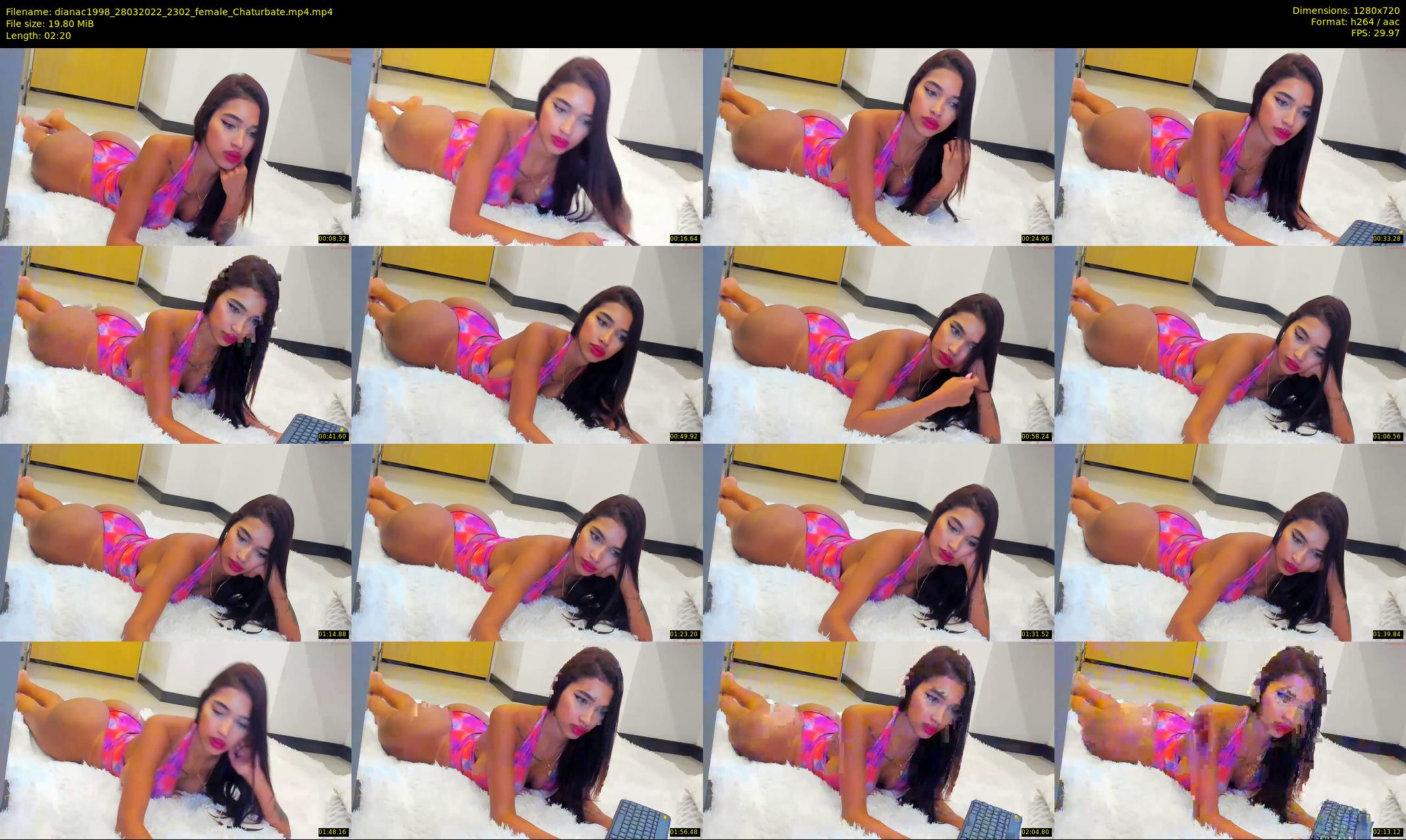 dianac1998 — 3 minute Chaturbate female cam show recording, 720p, Mar 28, 2022