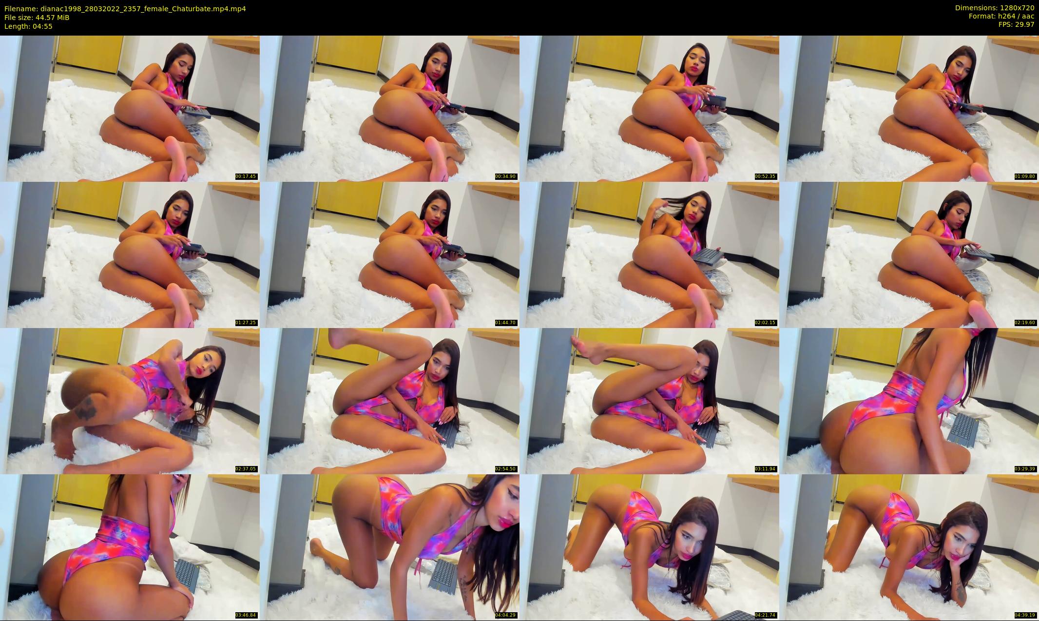 dianac1998 — 5 minute Chaturbate female cam show recording, 720p, Mar 28, 2022