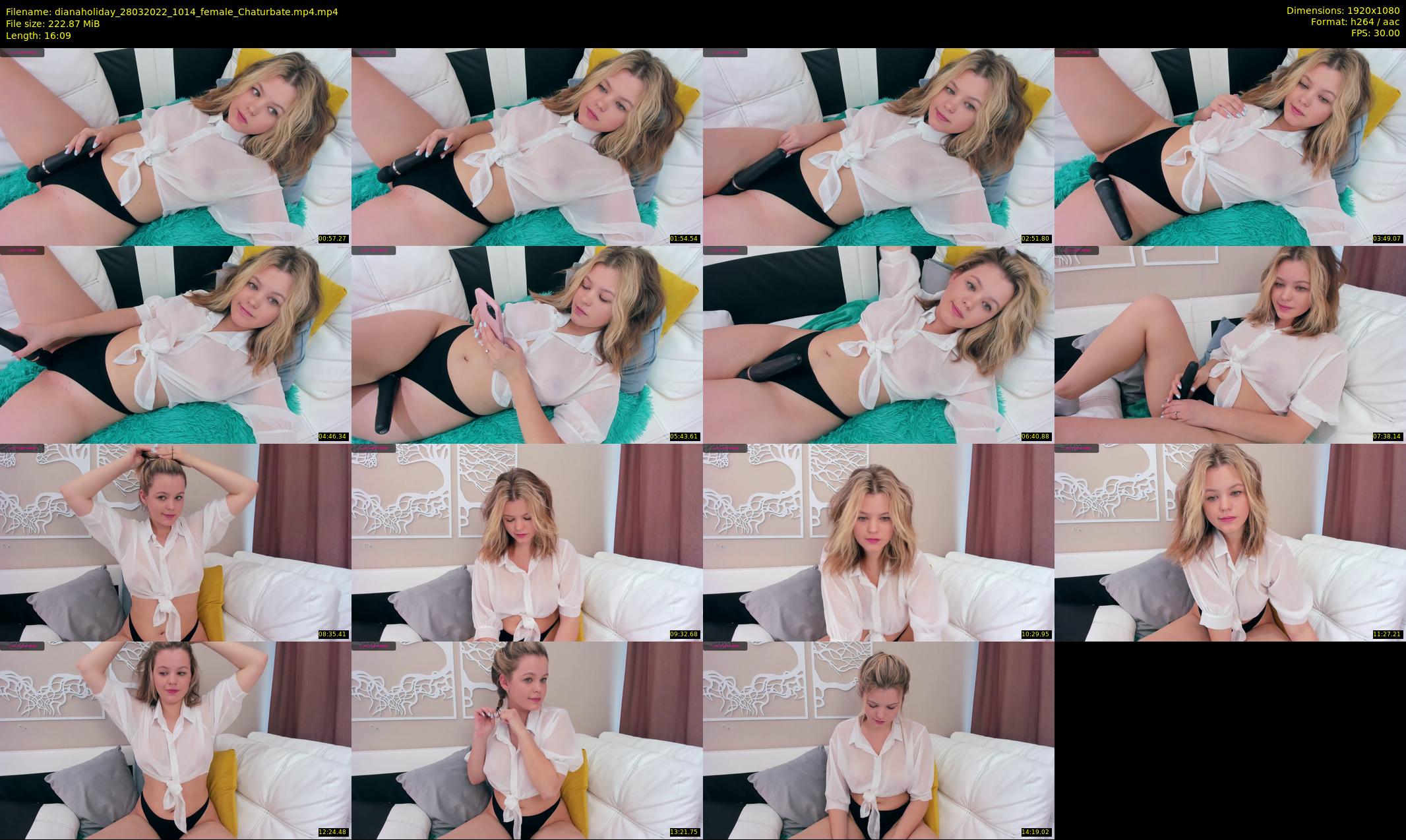 dianaholiday — 17 minute Chaturbate female cam show recording, 1080p, Mar 28, 2022