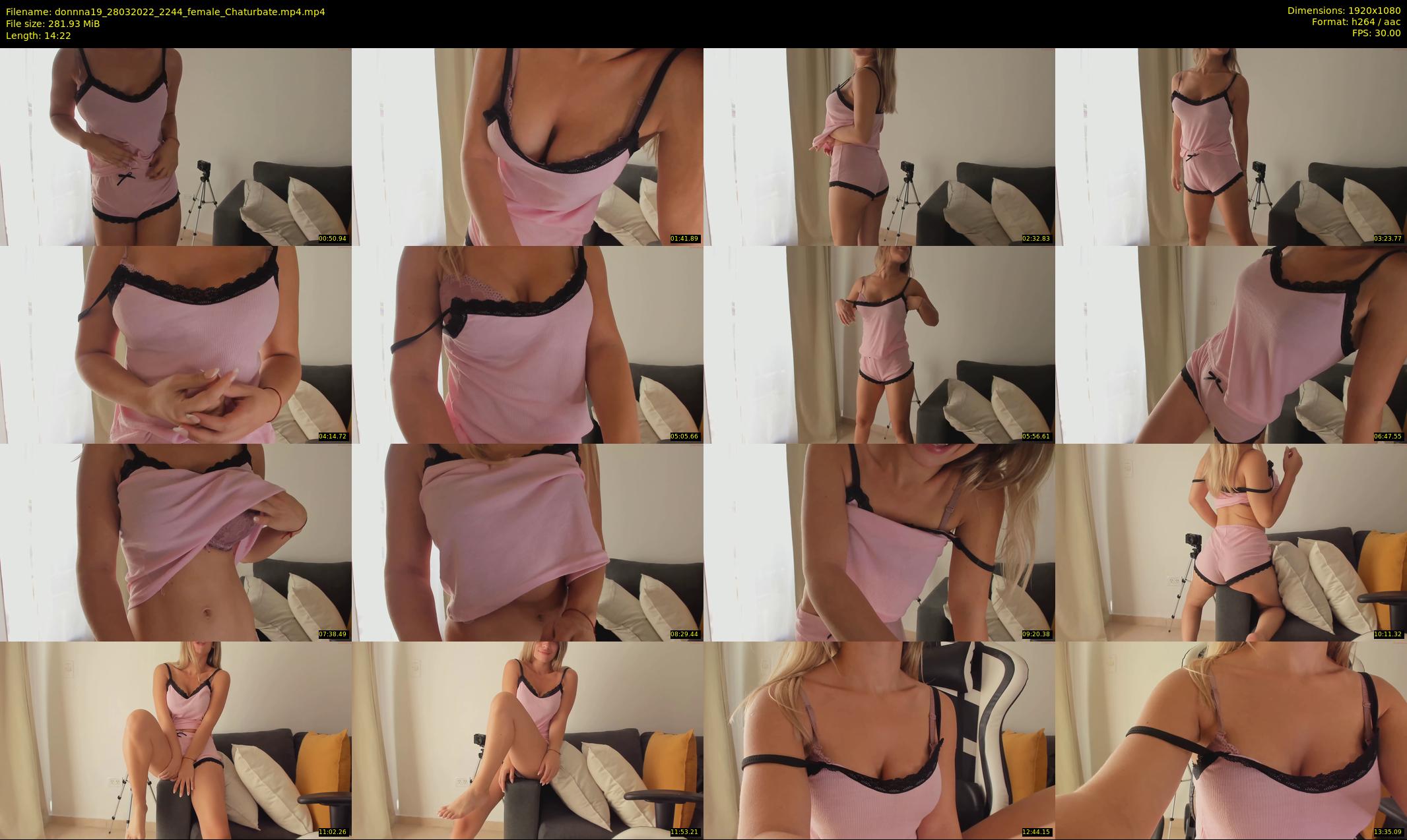 donnna19 — 15 minute Chaturbate female cam show recording, 1080p, Mar 28, 2022