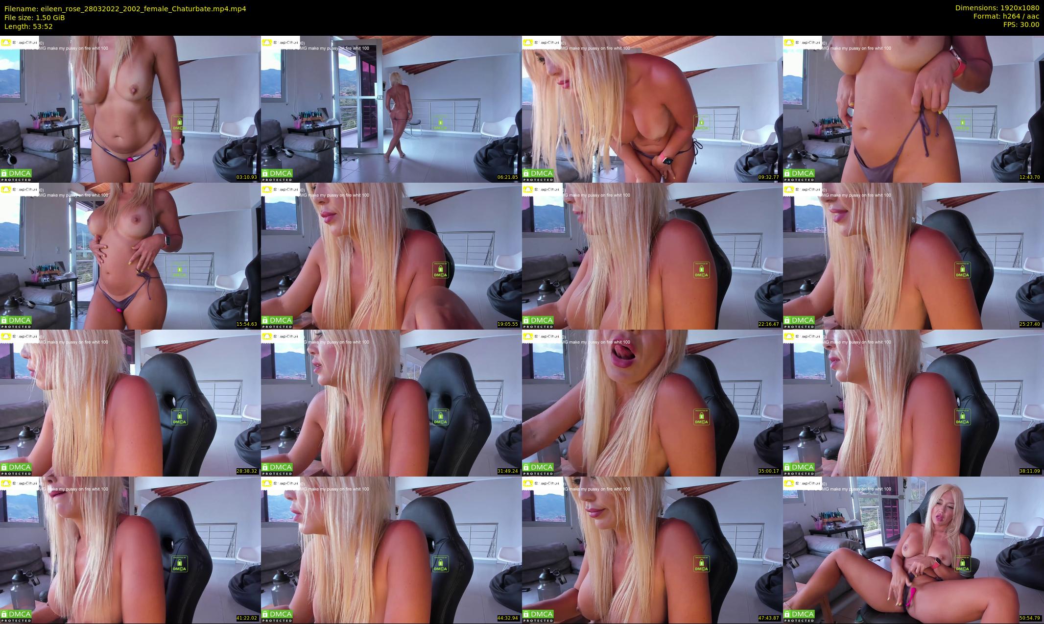 eileen_rose — 54 minute Chaturbate female cam show recording, 1080p, Mar 28, 2022