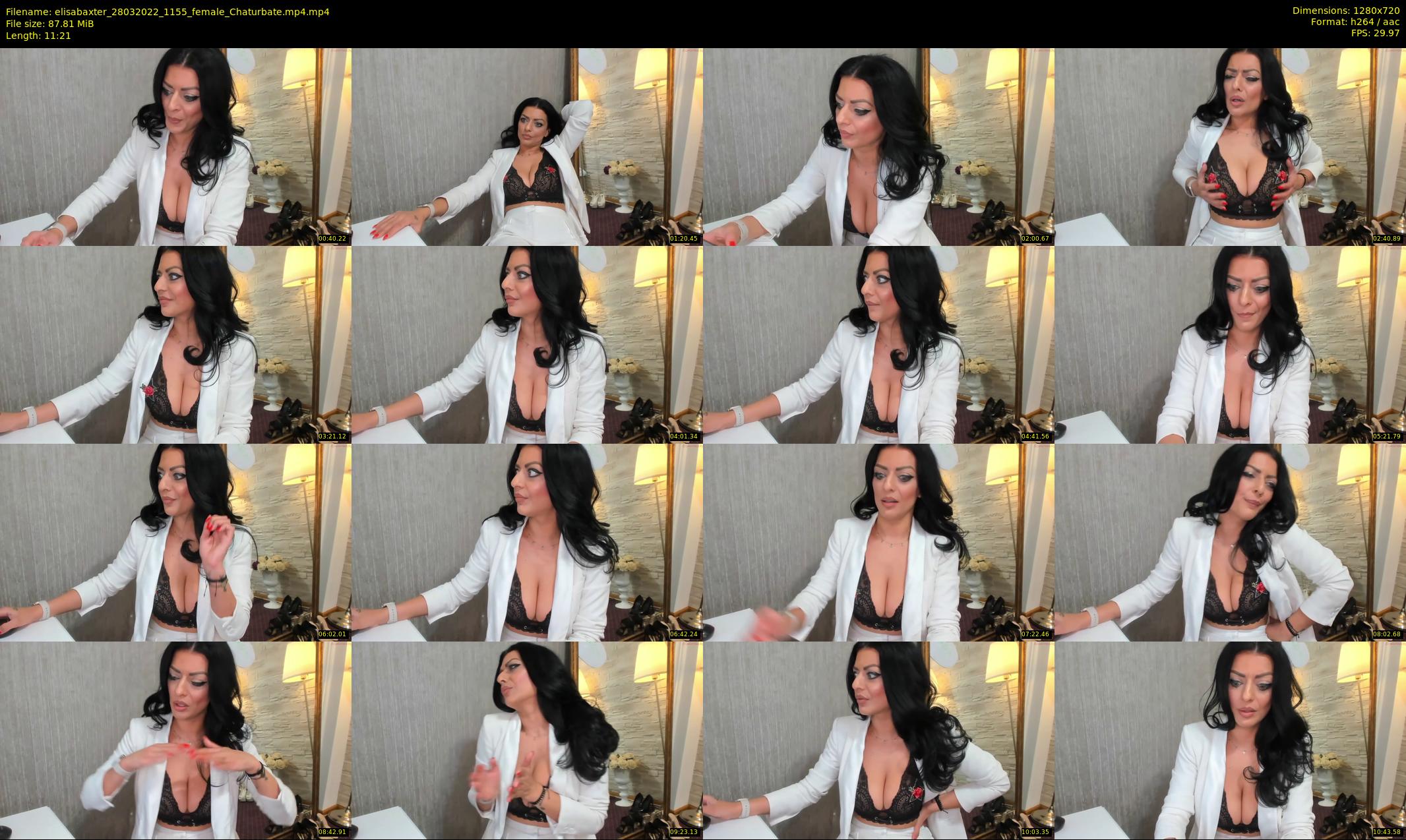 elisabaxter — 12 minute Chaturbate female cam show recording, 720p, Mar 28, 2022