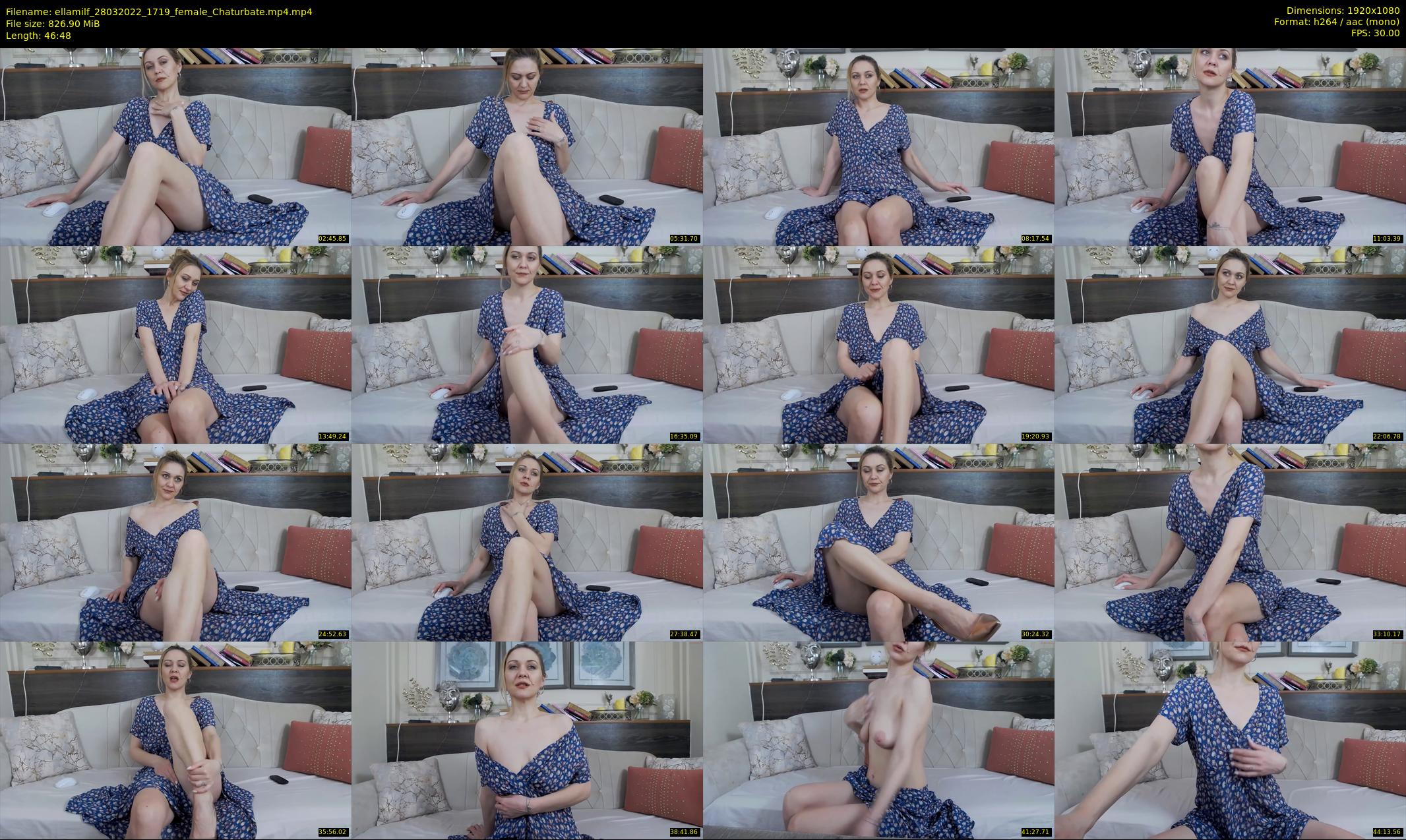 ellamilf — 47 minute Chaturbate female cam show recording, 1080p, Mar 28, 2022