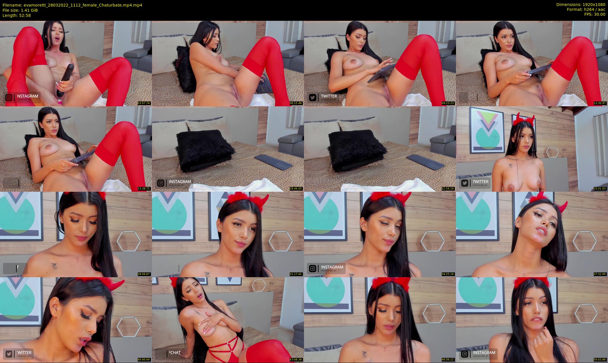 evamoretti — 53 minute Chaturbate female cam show recording, 1080p, Mar 28, 2022