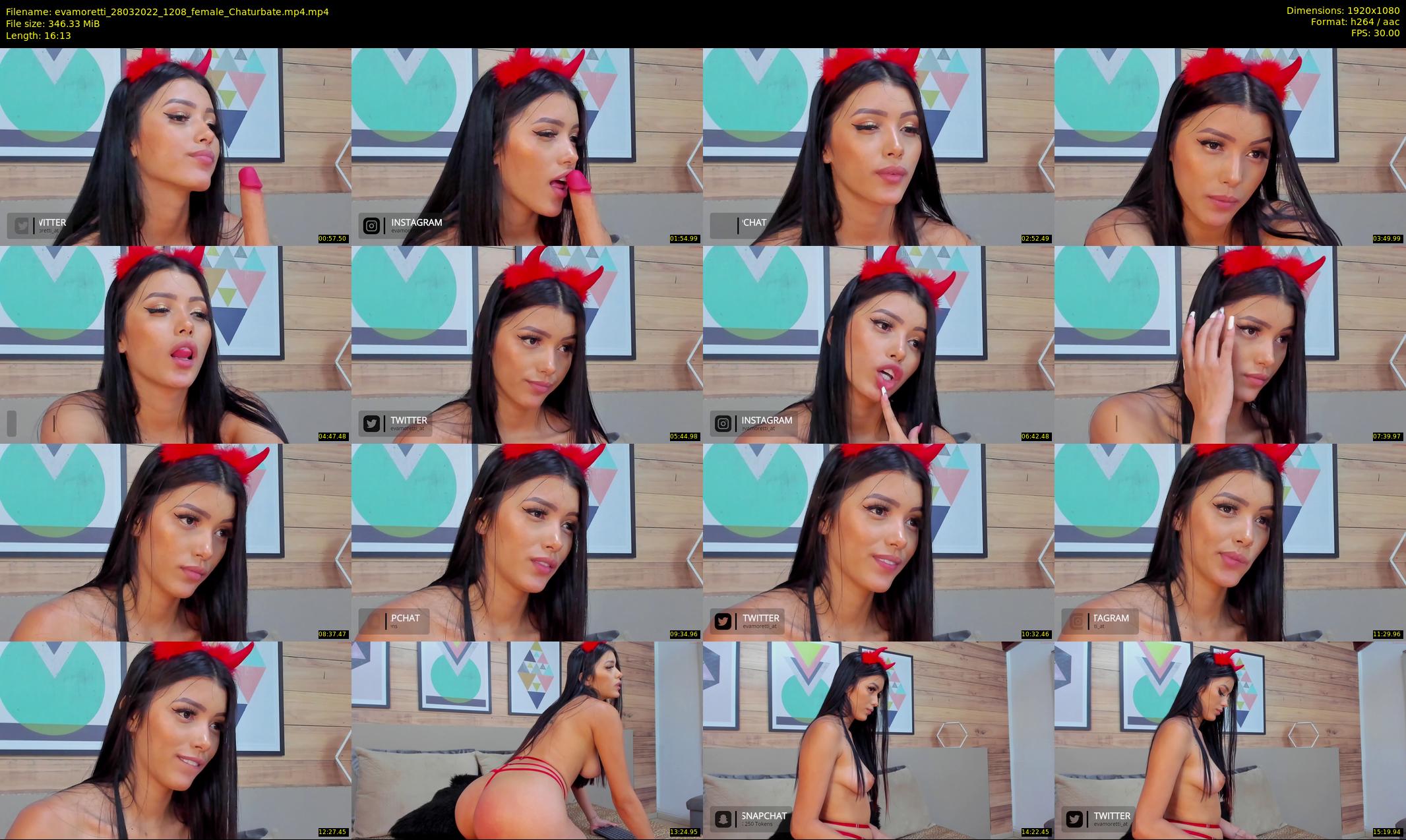 evamoretti — 17 minute Chaturbate female cam show recording, 1080p, Mar 28, 2022