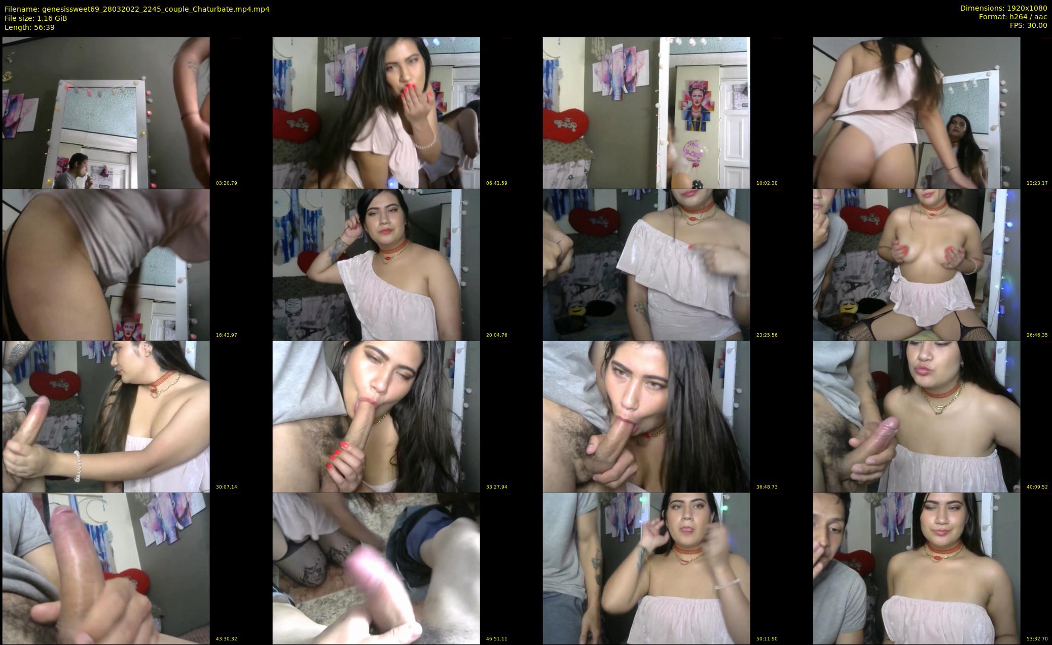 genesissweet69 — 57 minute Chaturbate couple cam show recording, 1080p, Mar 28, 2022