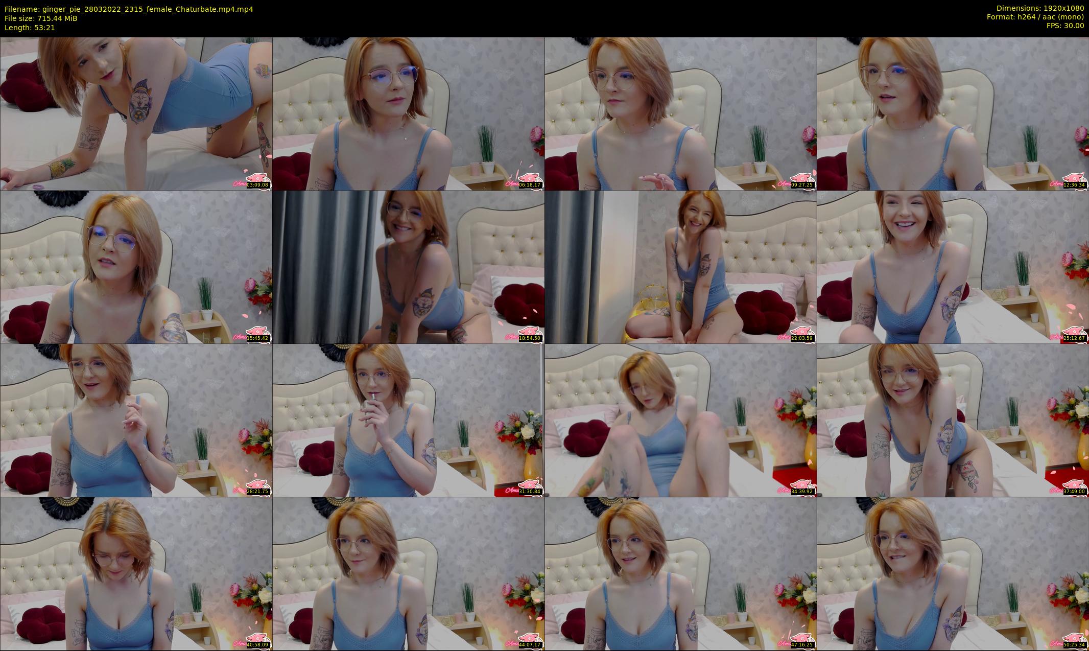 ginger_pie — 54 minute Chaturbate female cam show recording, 1080p, Mar 28, 2022