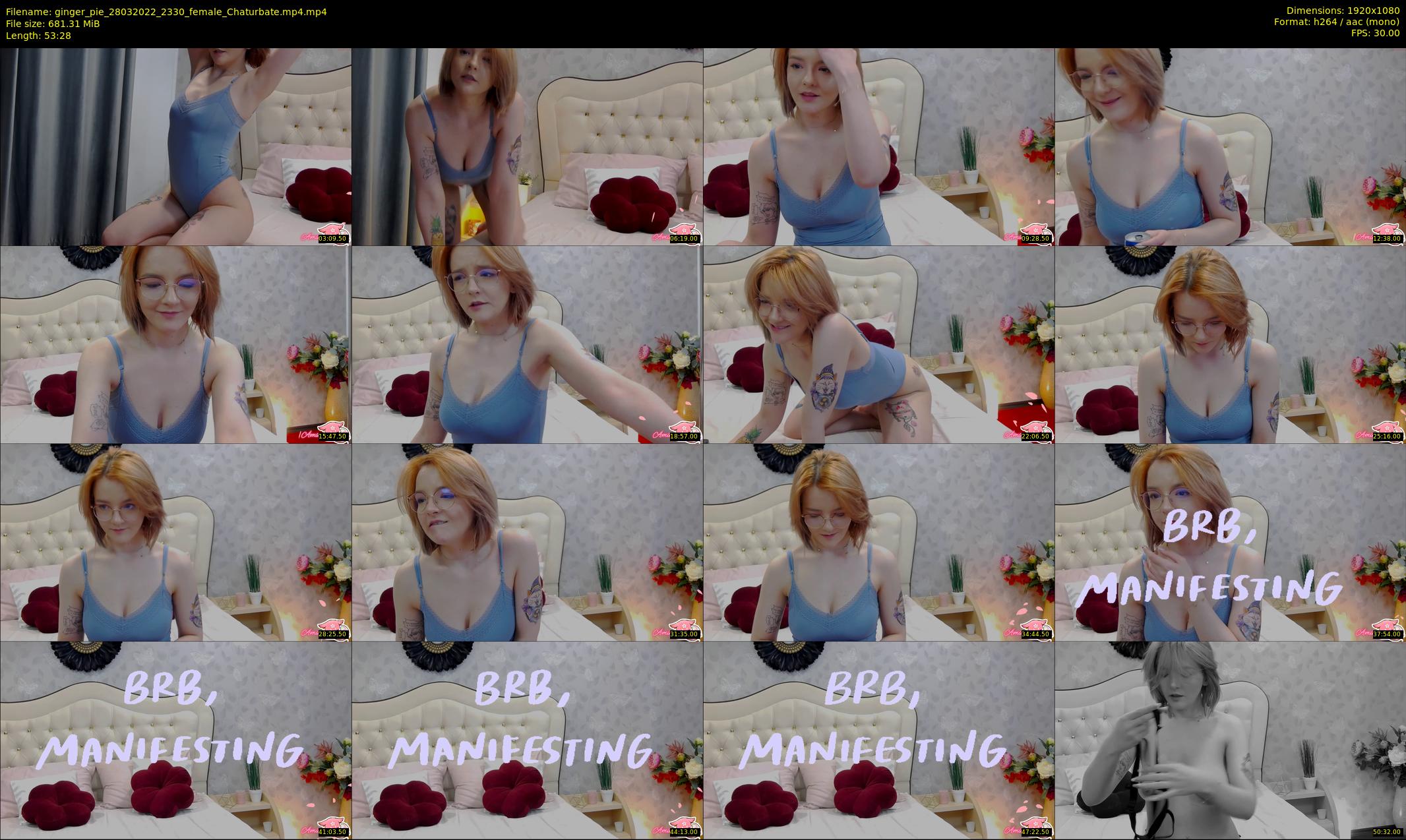 ginger_pie — 54 minute Chaturbate female cam show recording, 1080p, Mar 28, 2022